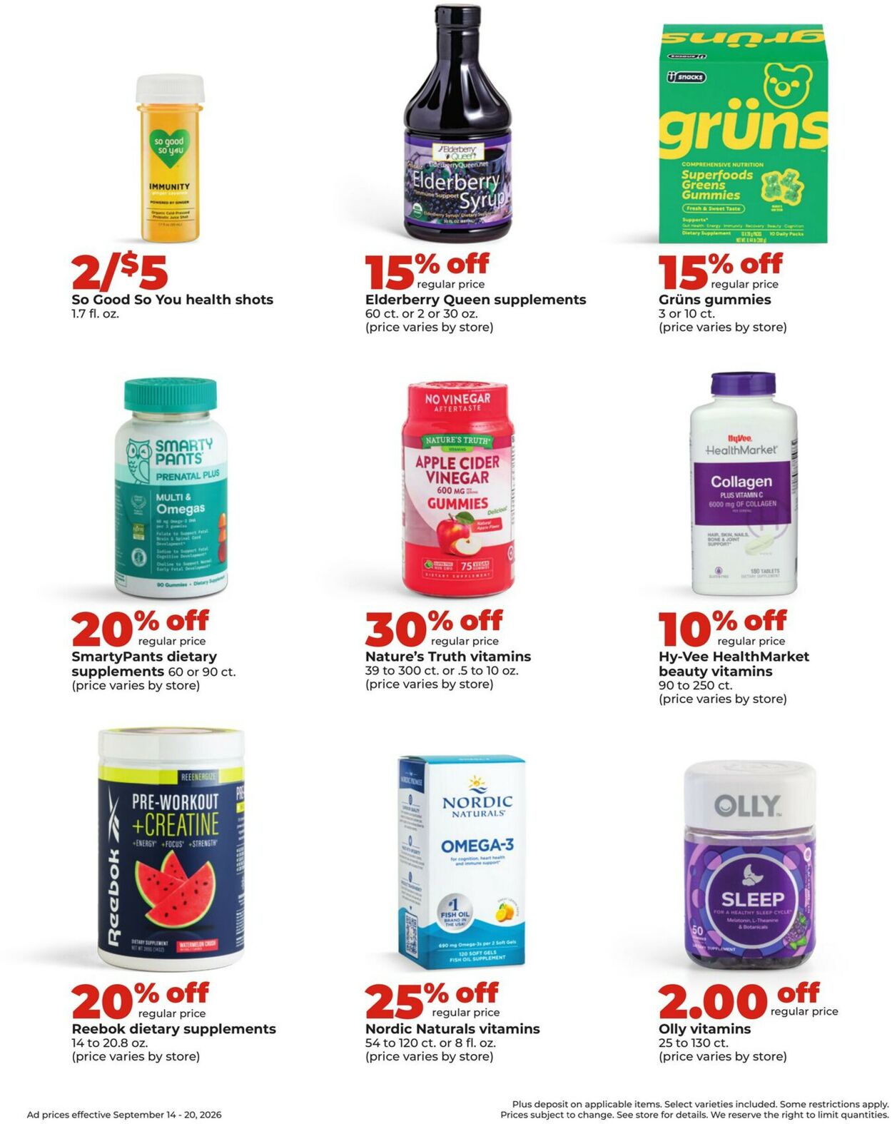 Catalogue HyVee from 09/14/2026
