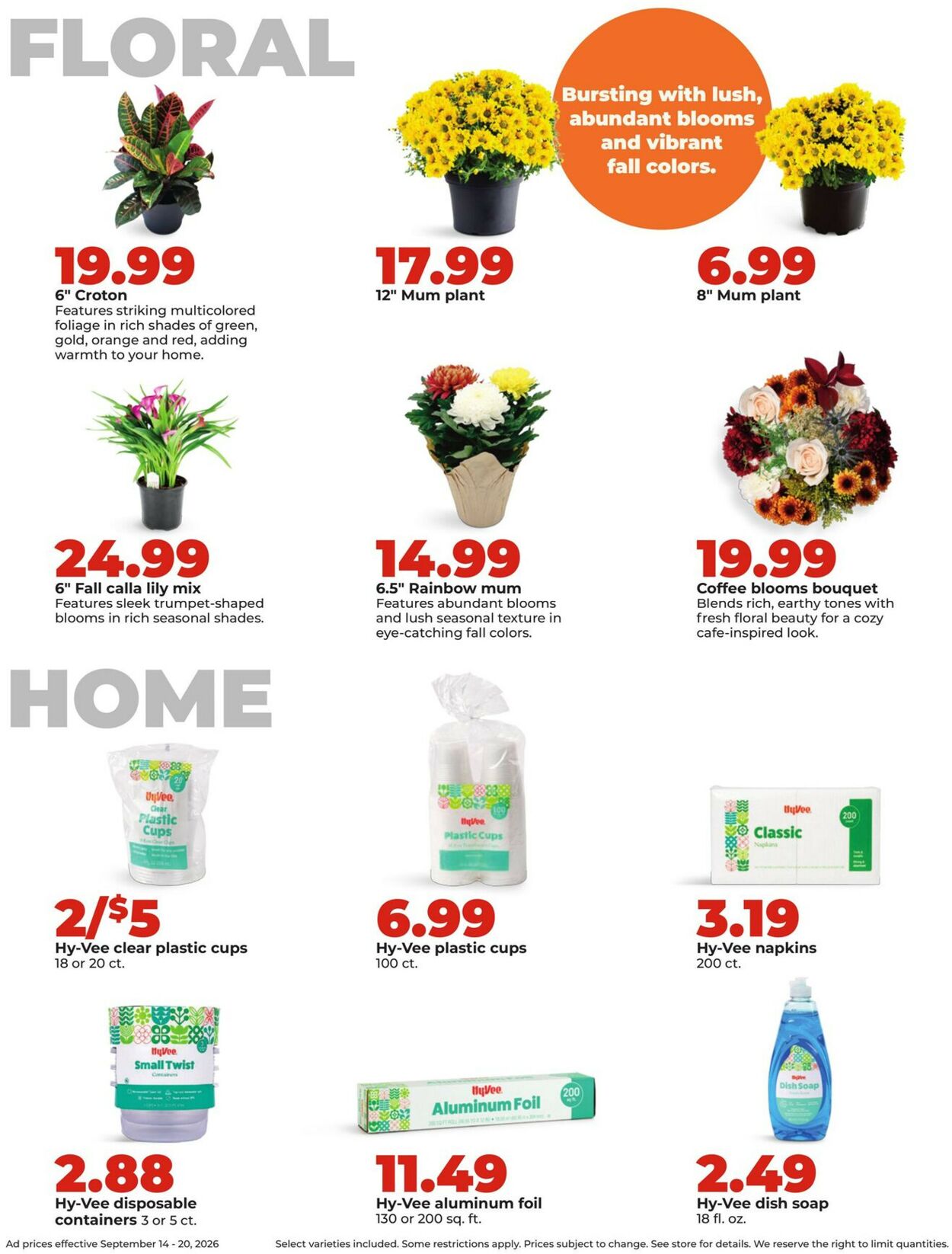 Catalogue HyVee from 09/14/2026