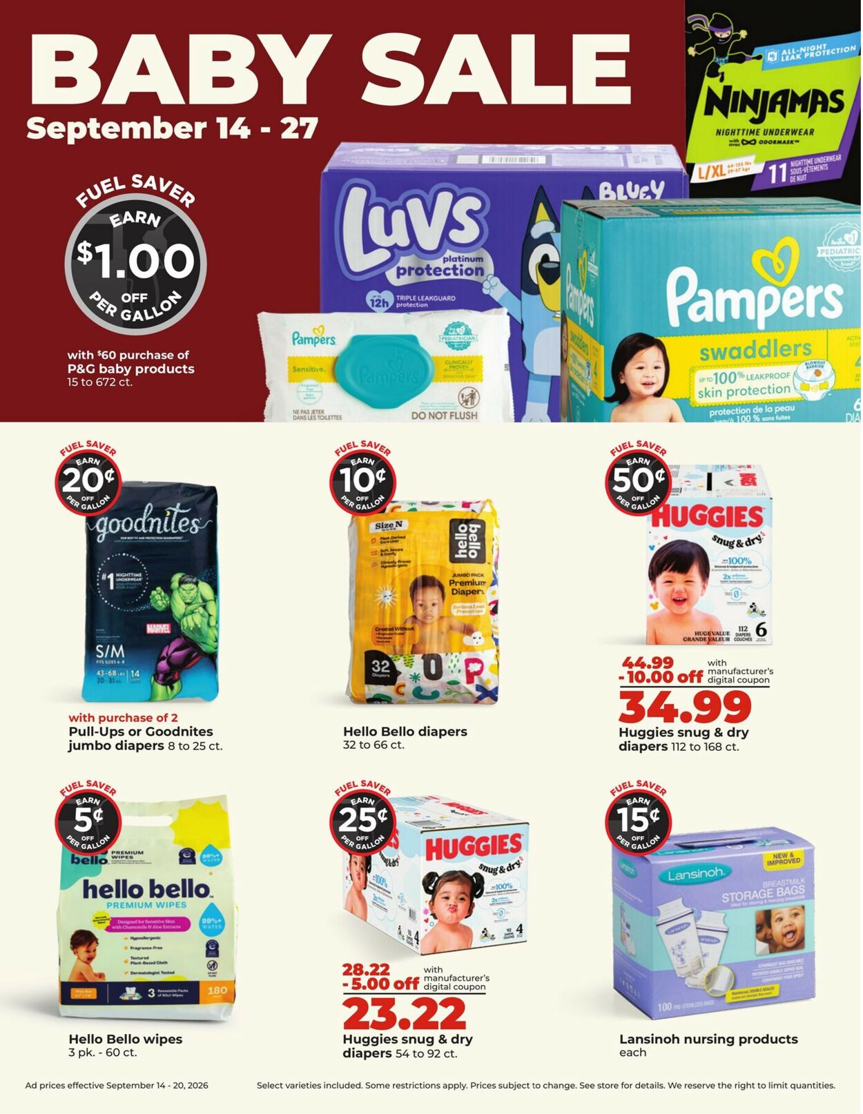 Catalogue HyVee from 09/14/2026