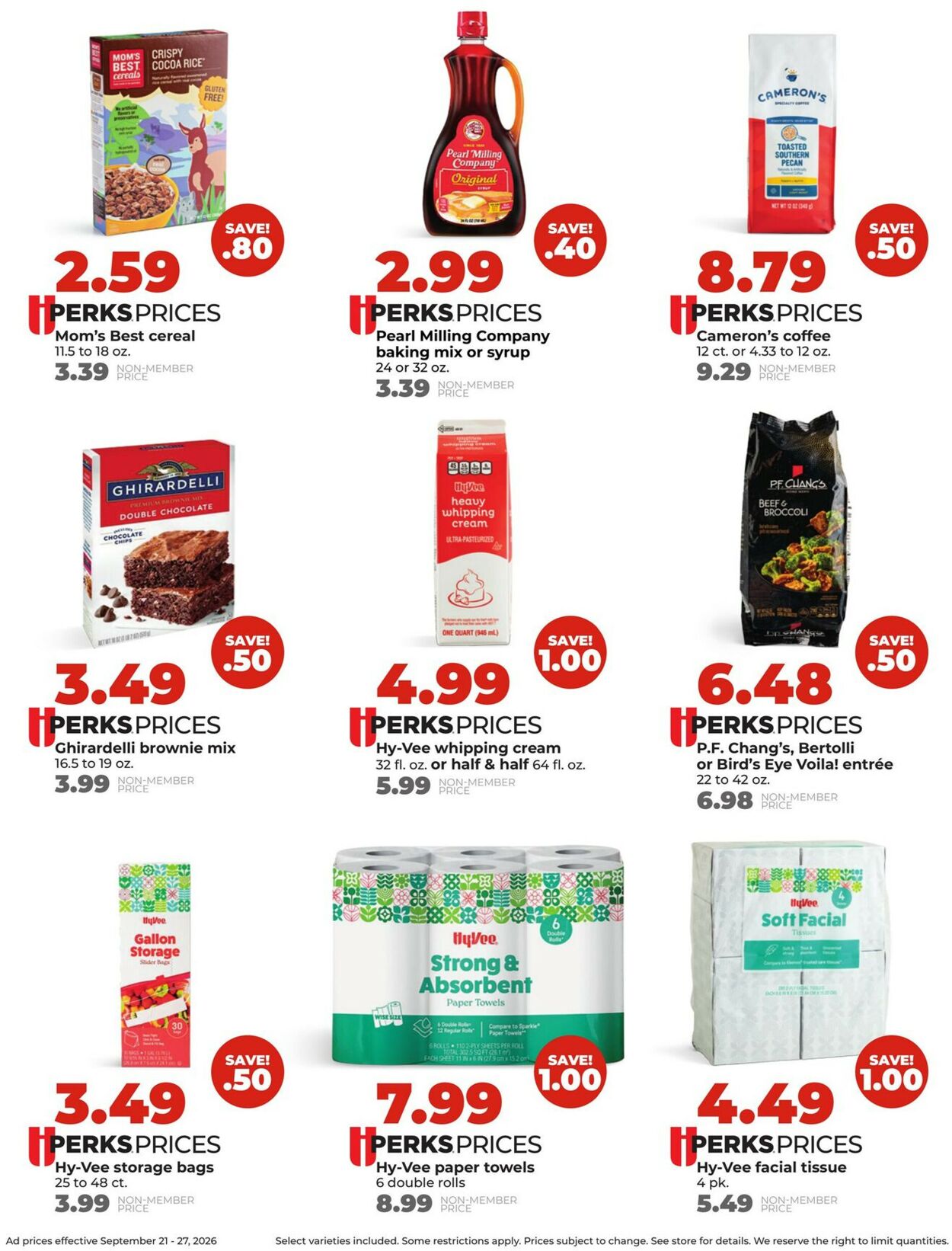 Catalogue HyVee from 09/21/2026