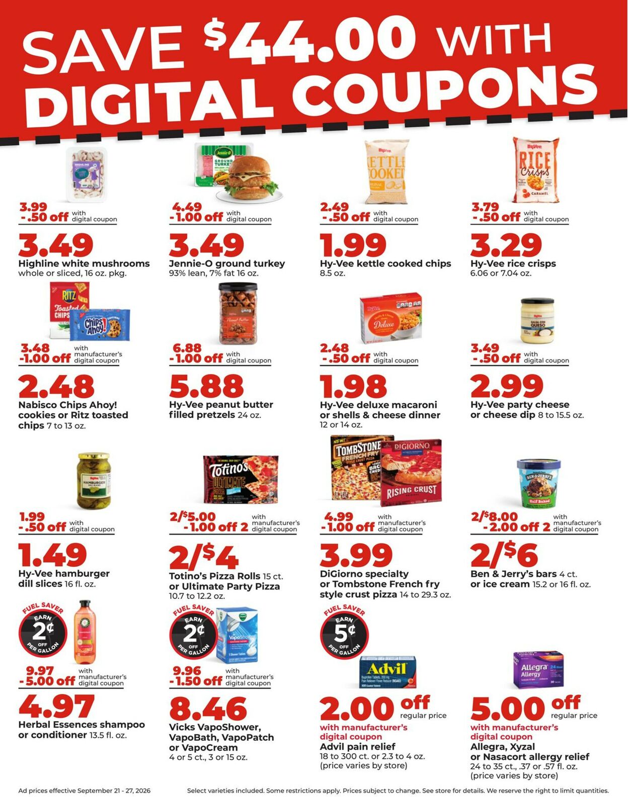 Catalogue HyVee from 09/21/2026