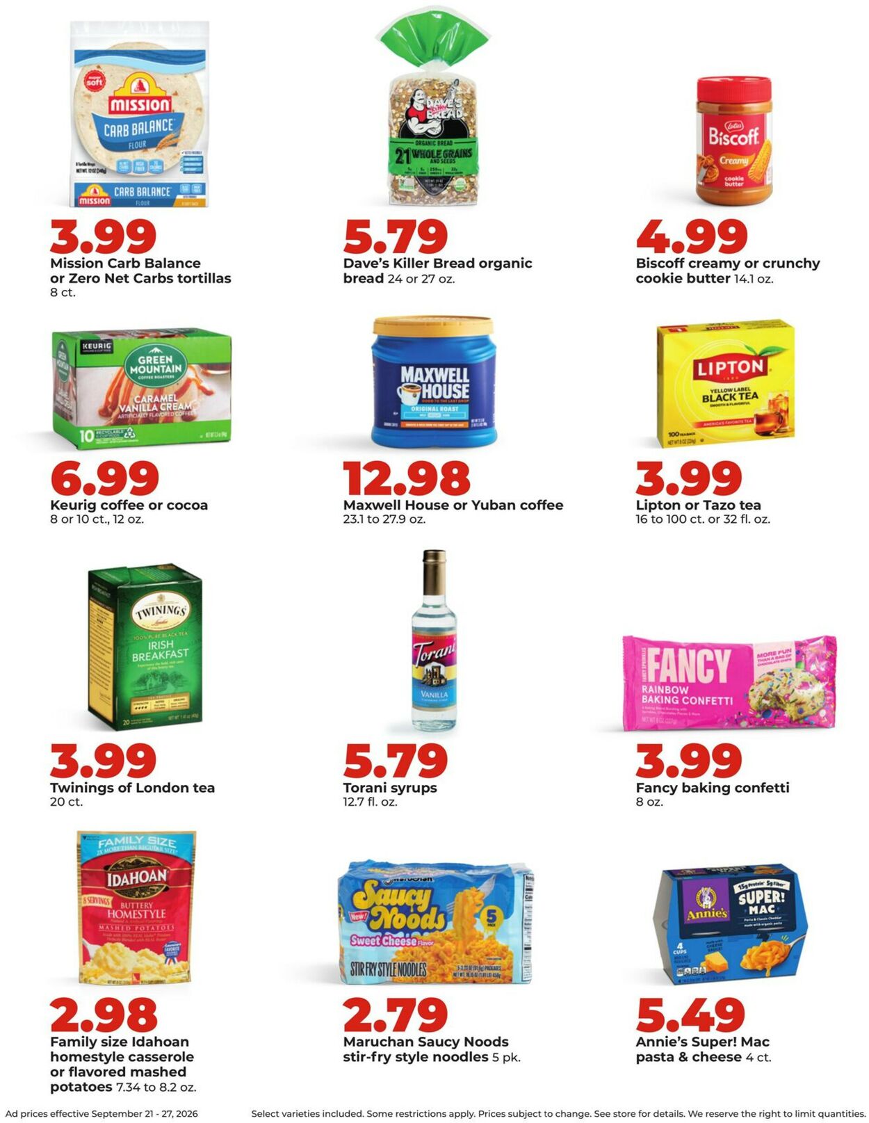 Catalogue HyVee from 09/21/2026