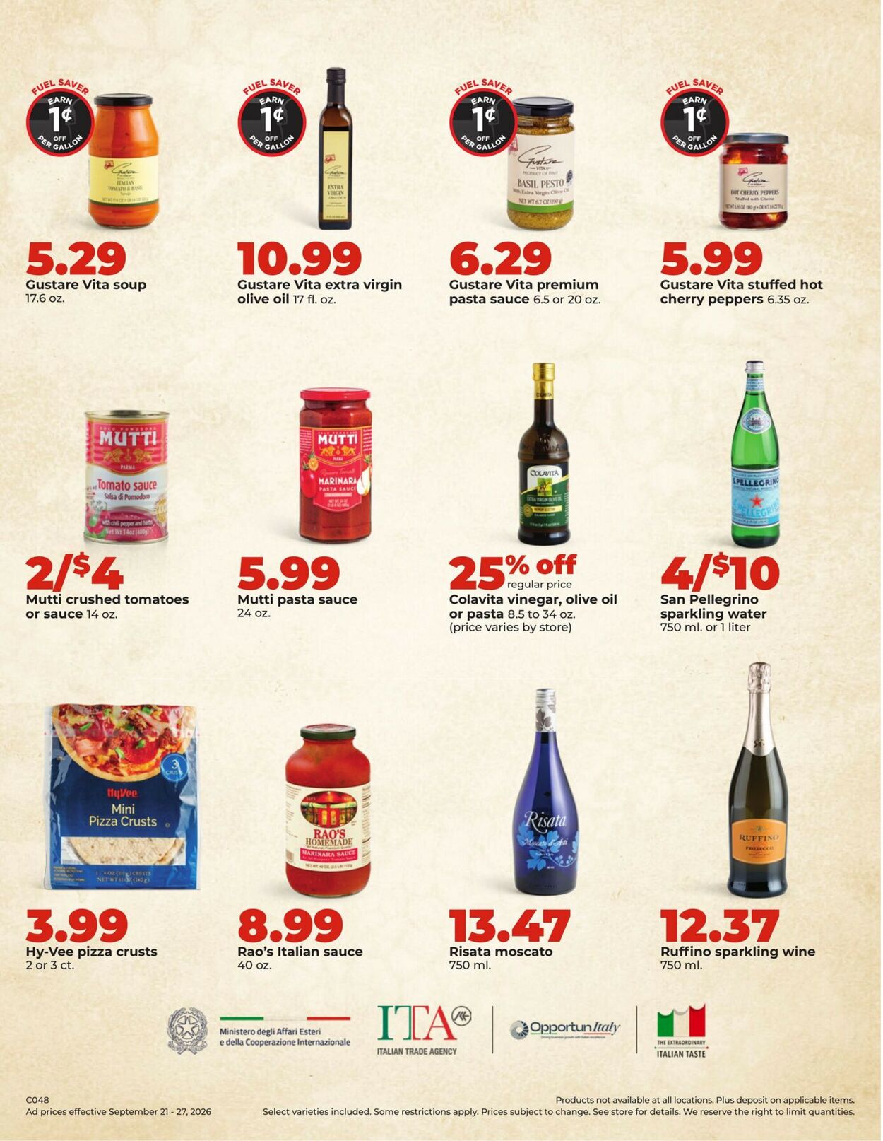 Catalogue HyVee from 09/21/2026