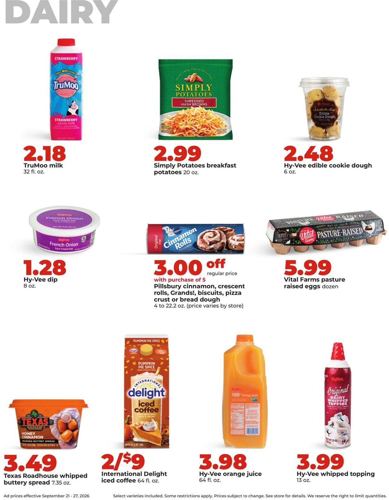 Catalogue HyVee from 09/21/2026