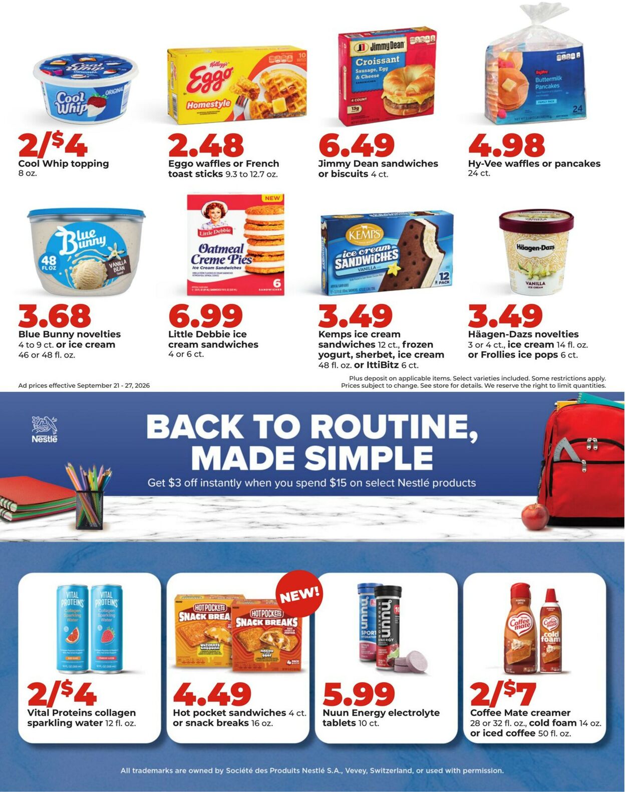 Catalogue HyVee from 09/21/2026