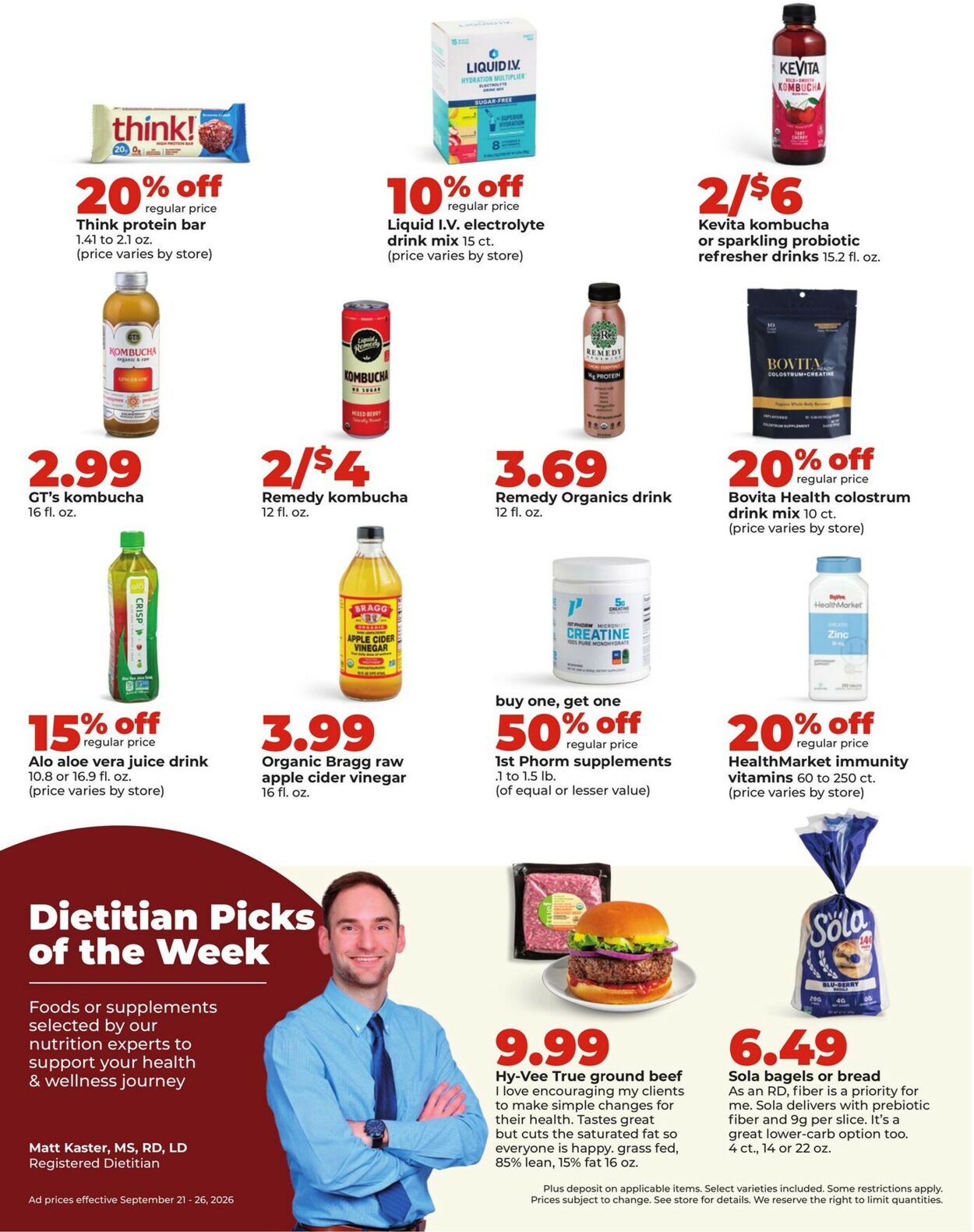 Catalogue HyVee from 09/21/2026