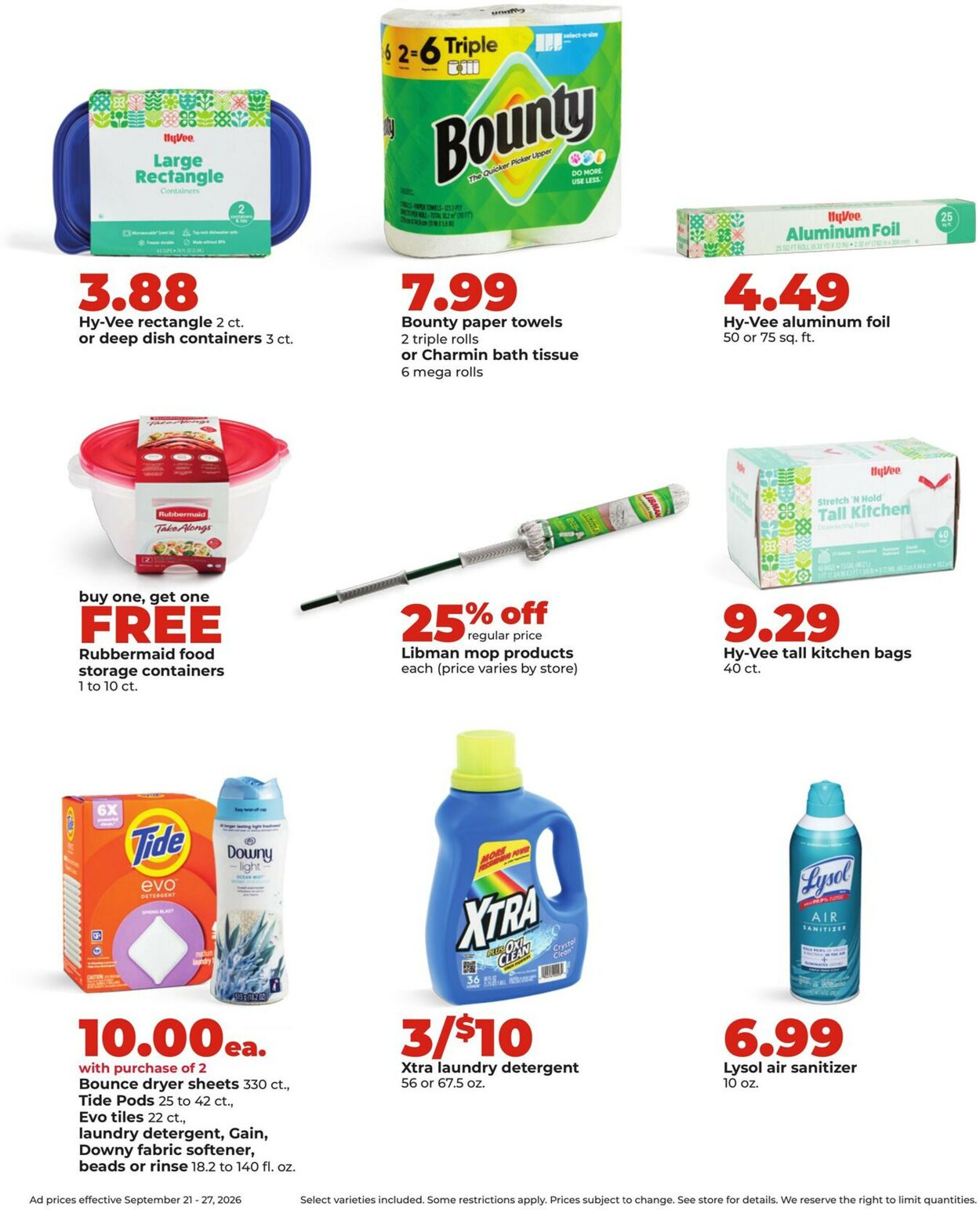 Catalogue HyVee from 09/21/2026