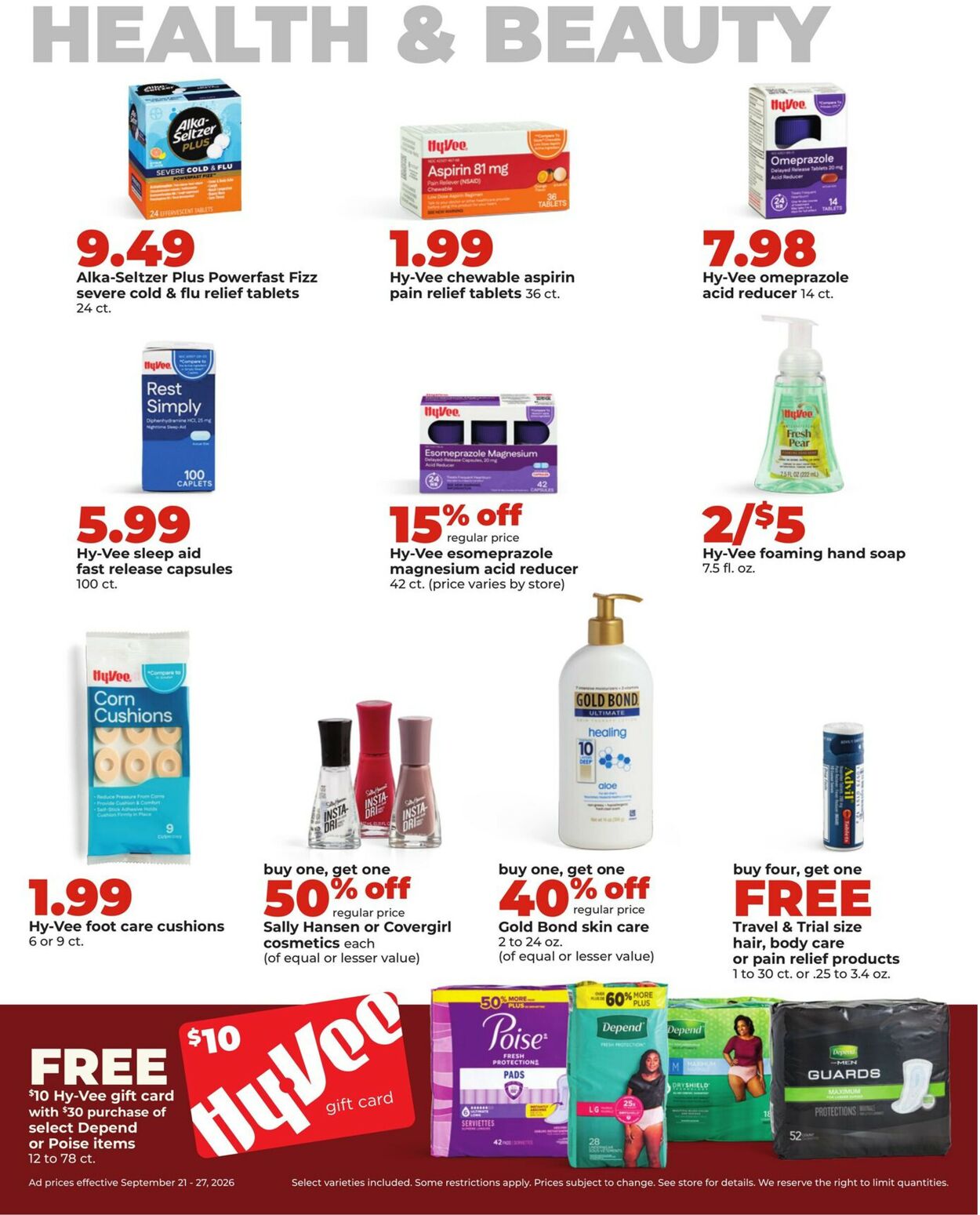 Catalogue HyVee from 09/21/2026