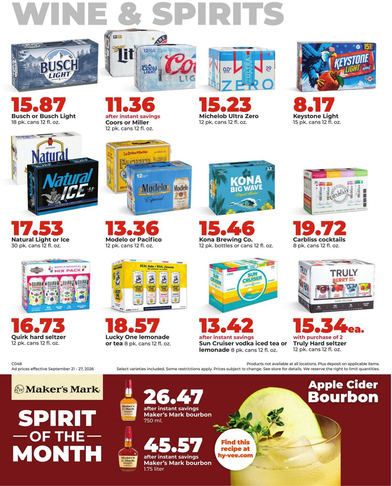 Catalogue HyVee from 09/21/2026