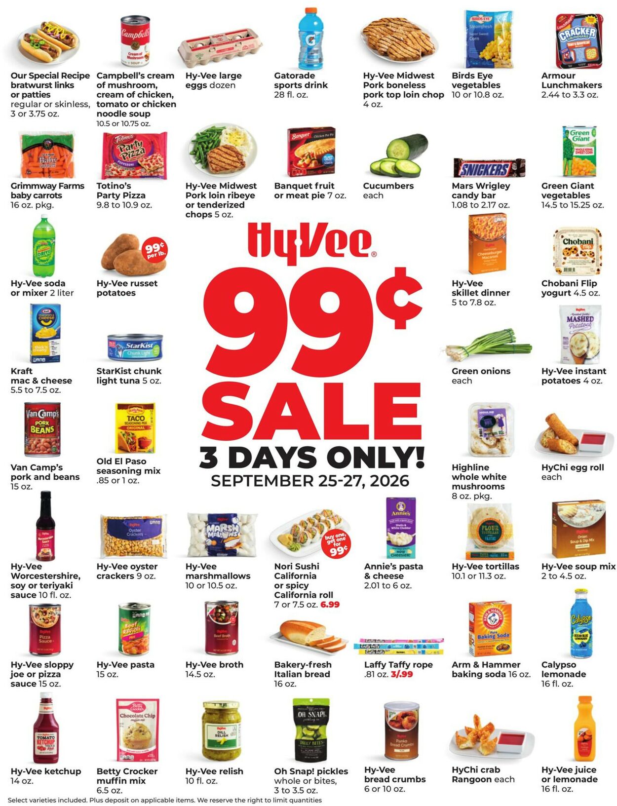 Catalogue HyVee from 09/25/2026
