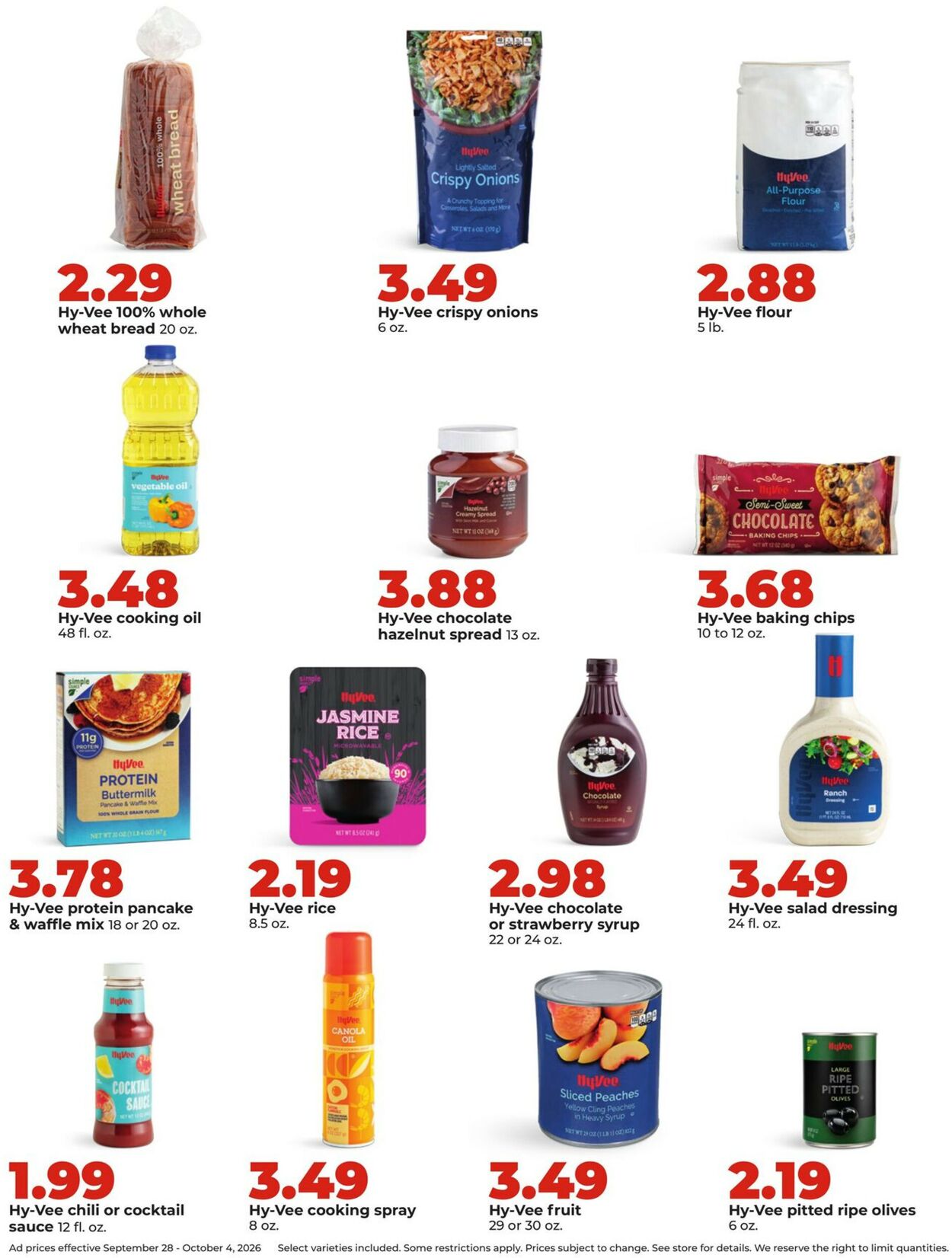 Catalogue HyVee from 09/28/2026