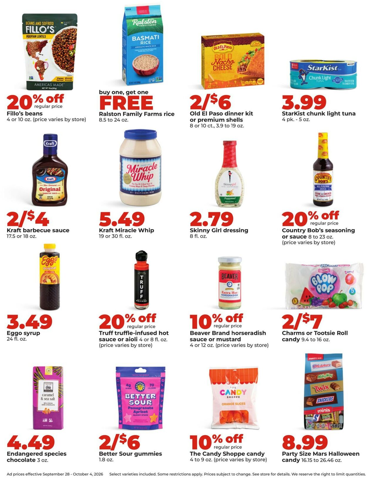 Catalogue HyVee from 09/28/2026