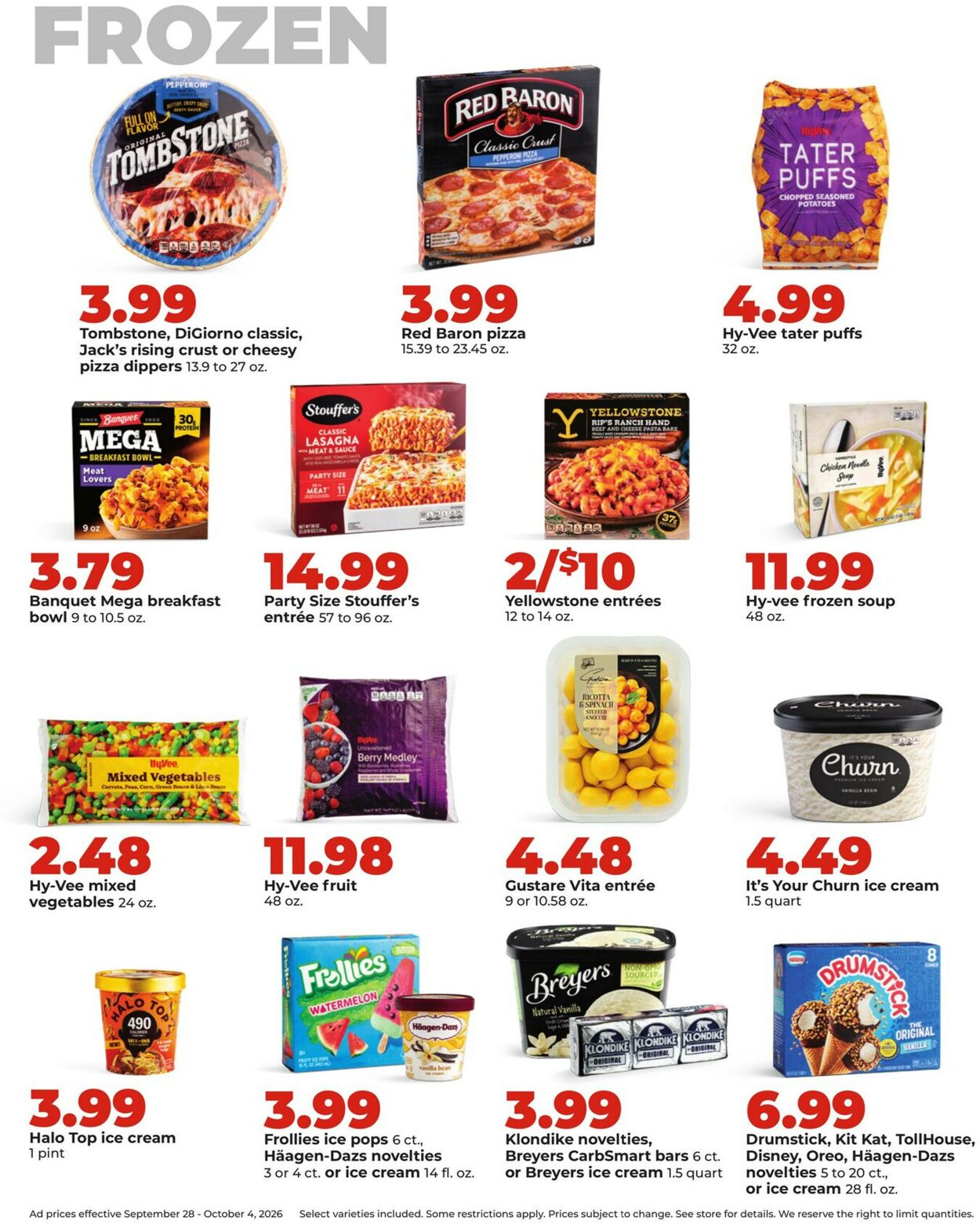 Catalogue HyVee from 09/28/2026
