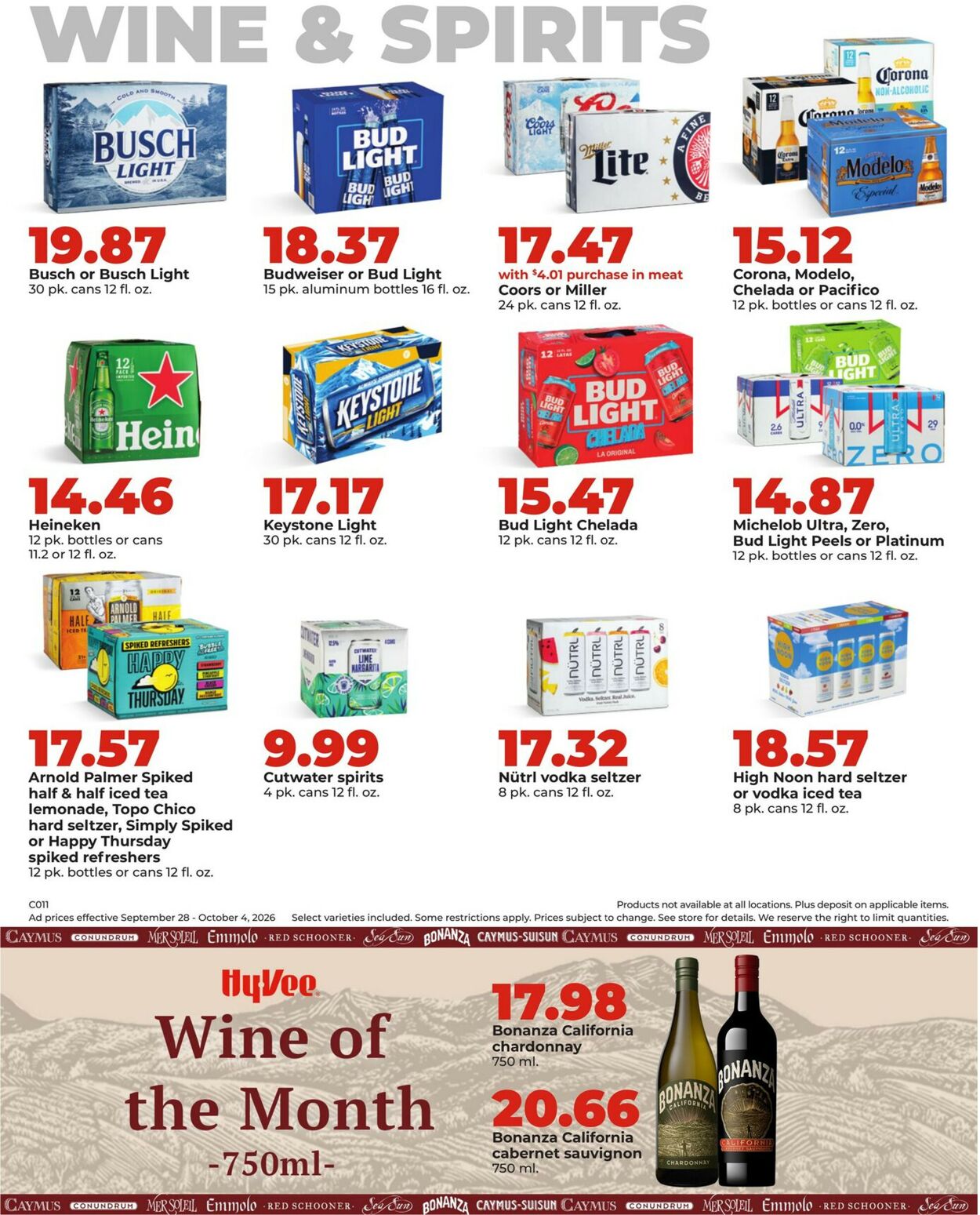 Catalogue HyVee from 09/28/2026