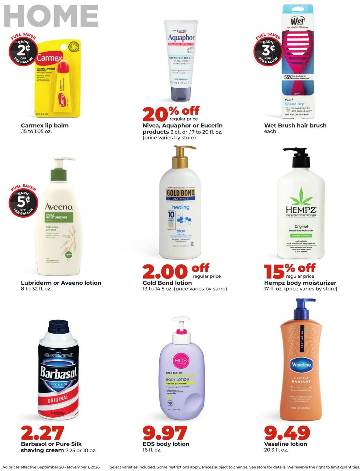 Catalogue HyVee from 09/28/2026