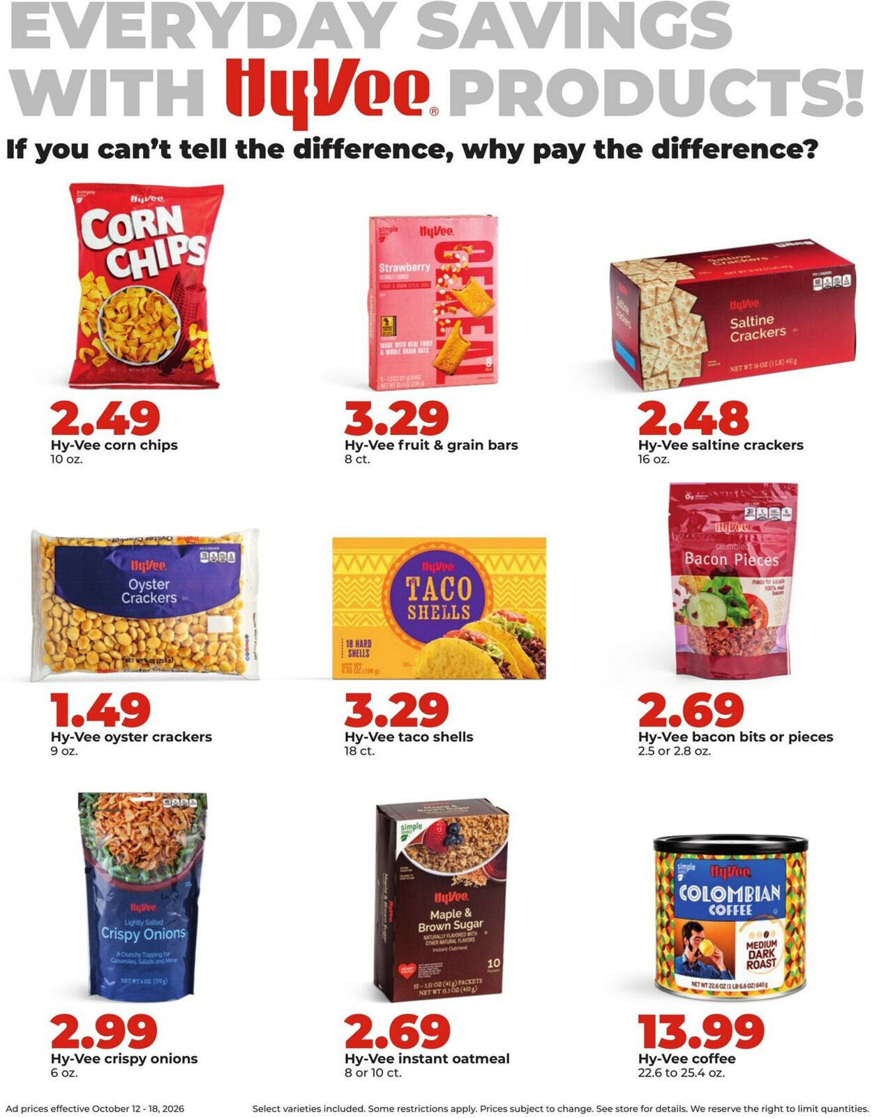 Catalogue HyVee from 10/12/2026