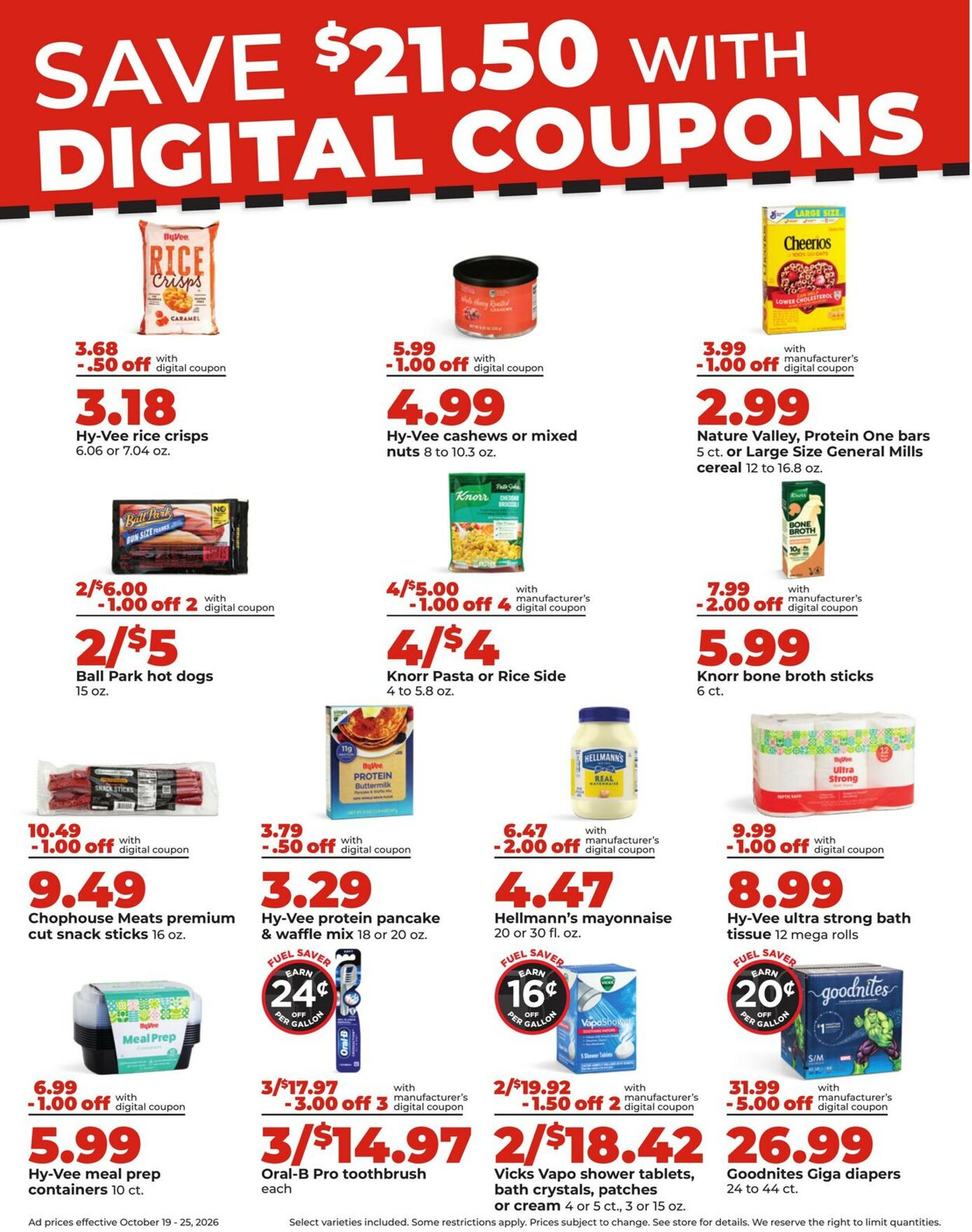 Catalogue HyVee from 10/19/2026