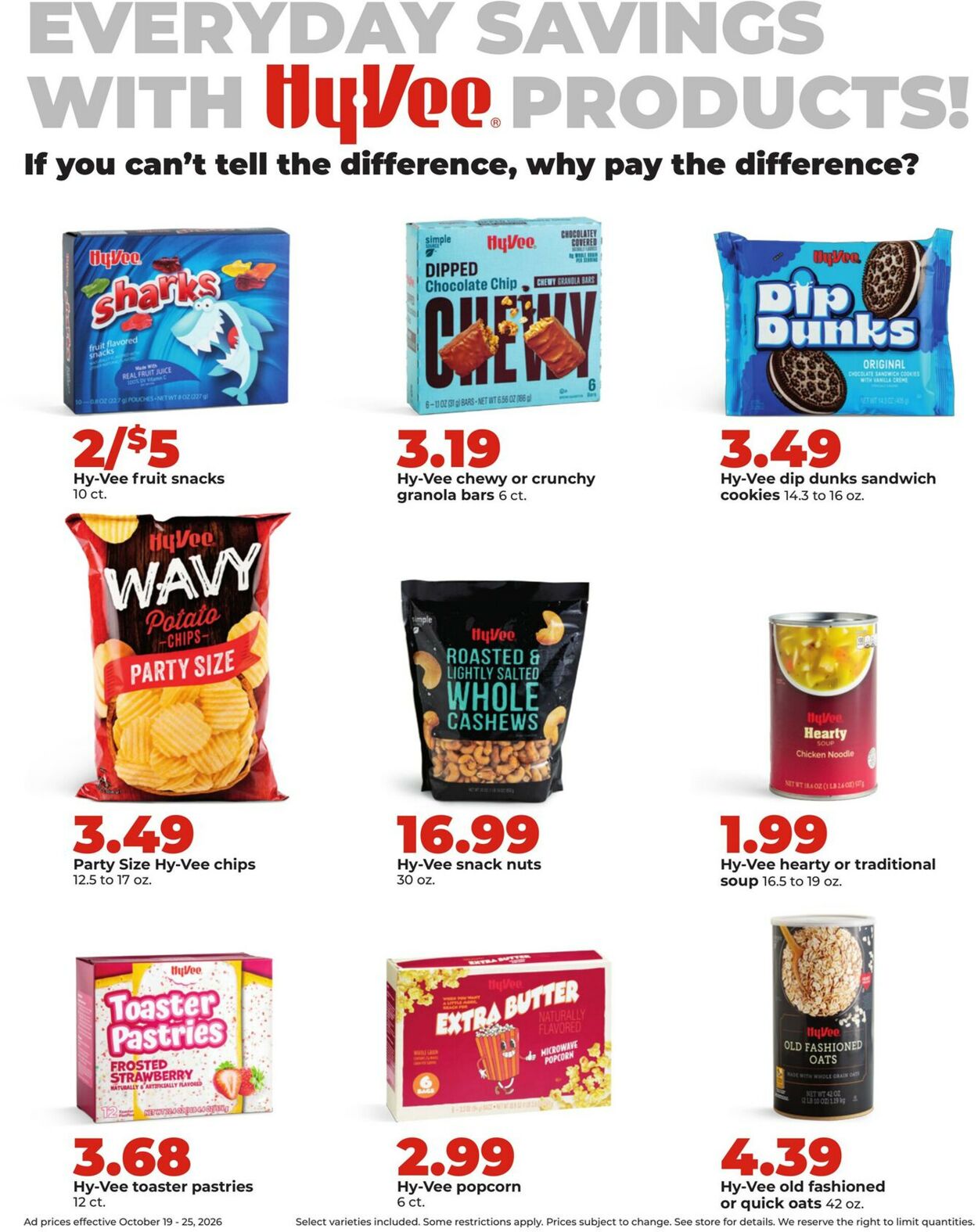 Catalogue HyVee from 10/19/2026