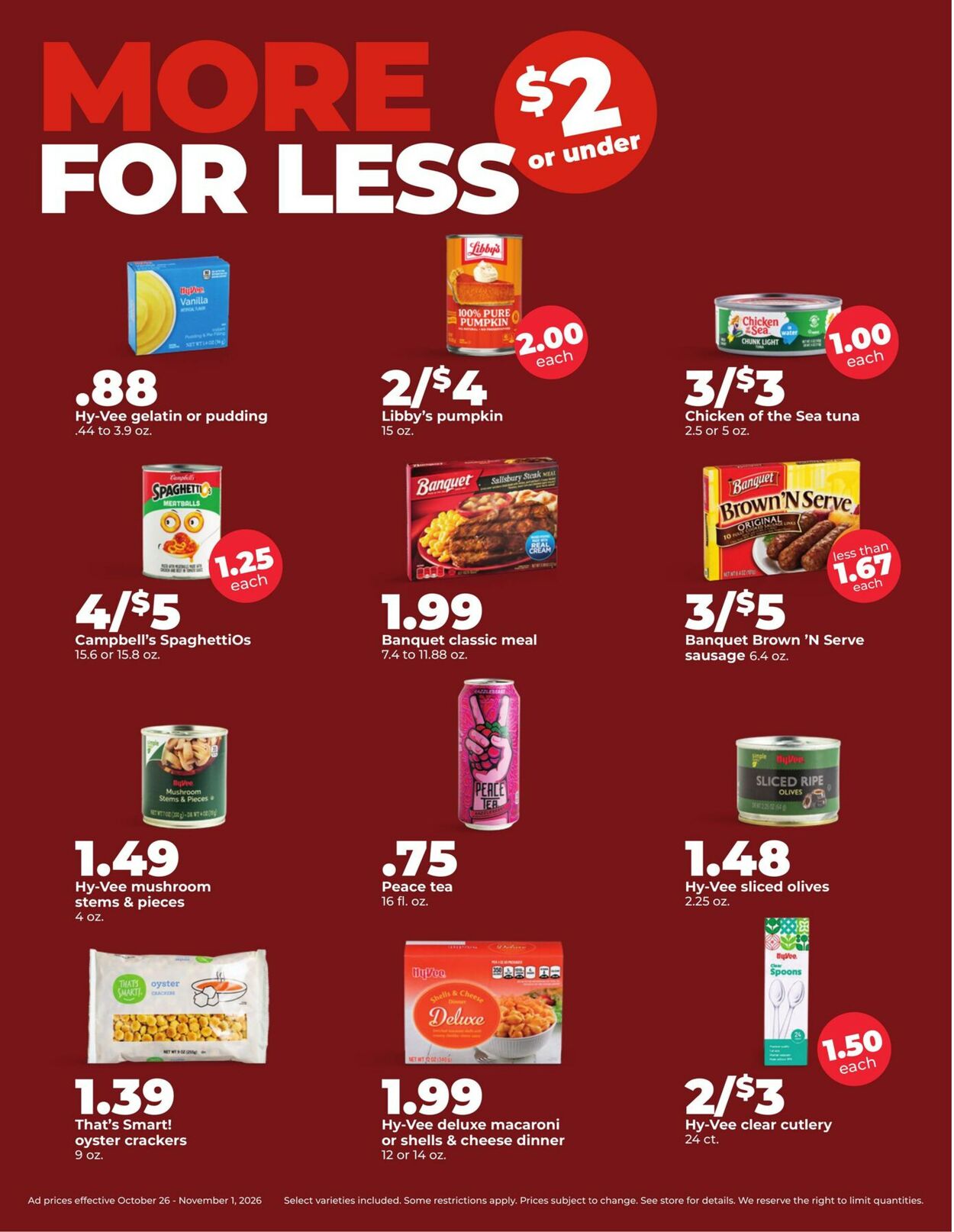 Catalogue HyVee from 10/26/2026