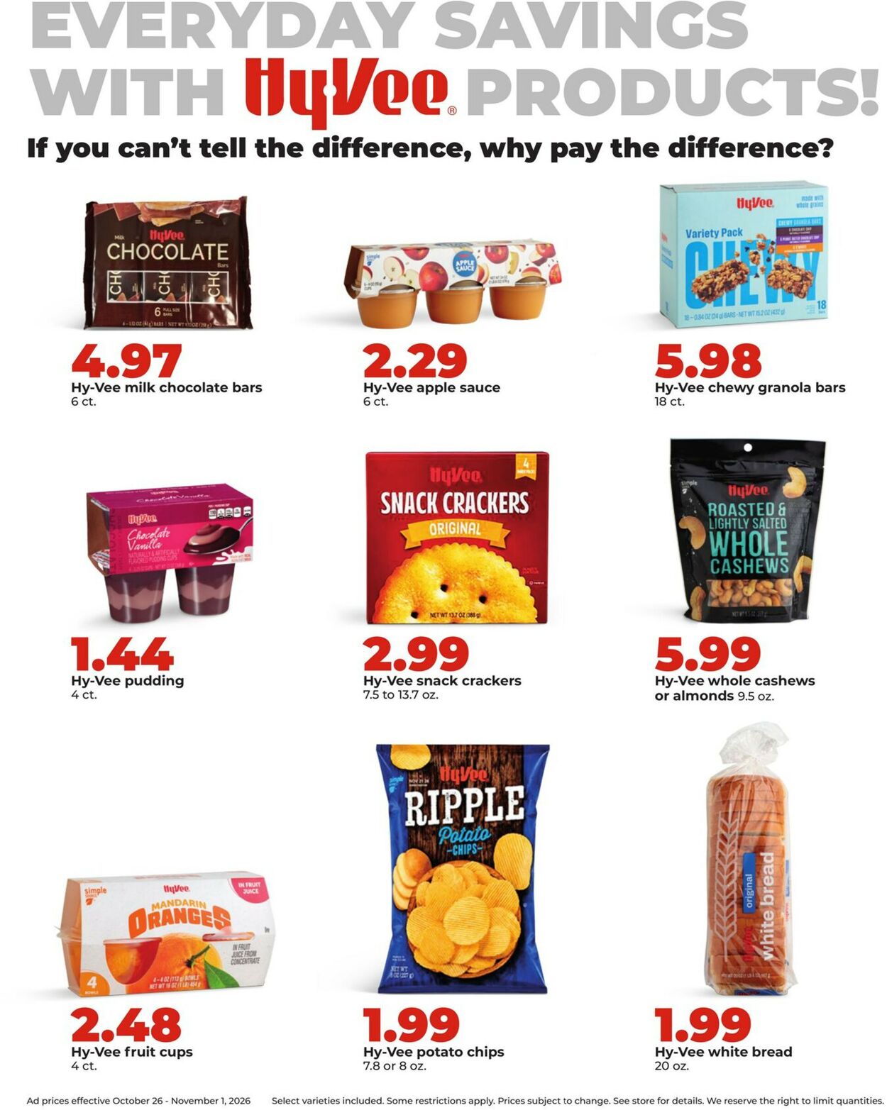 Catalogue HyVee from 10/26/2026