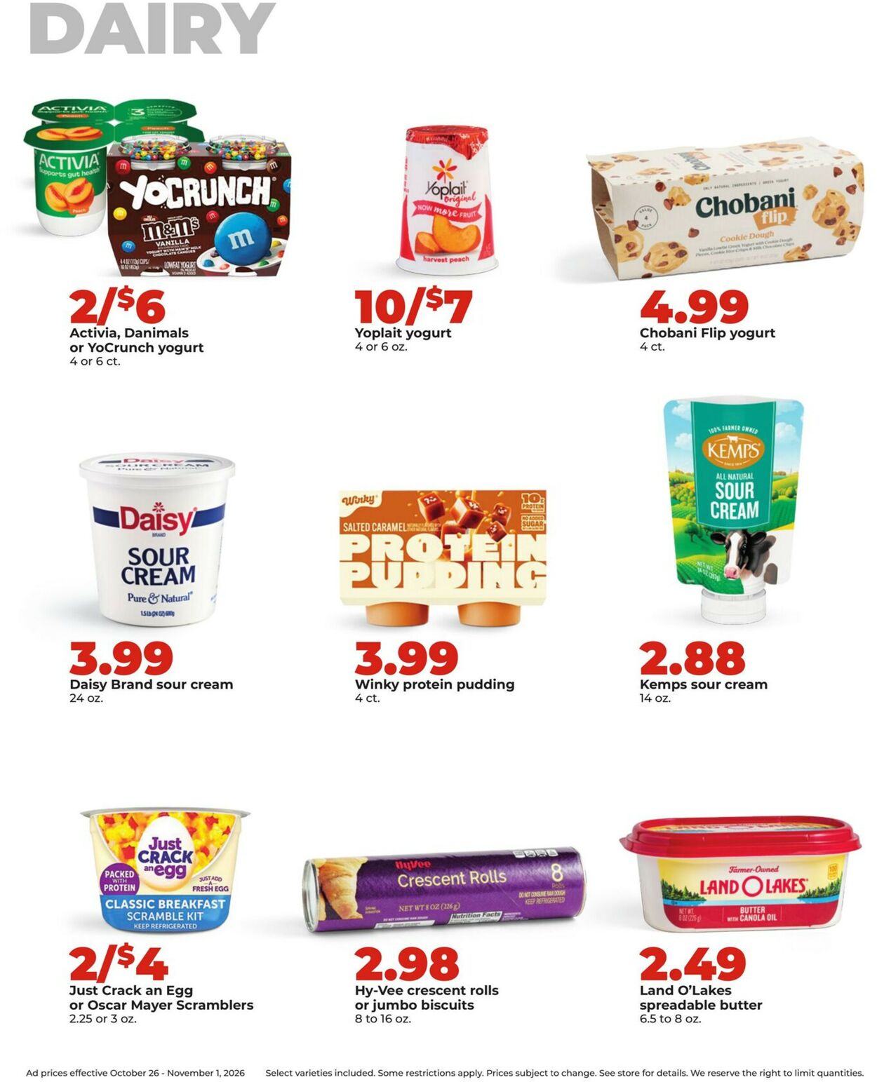 Catalogue HyVee from 10/26/2026