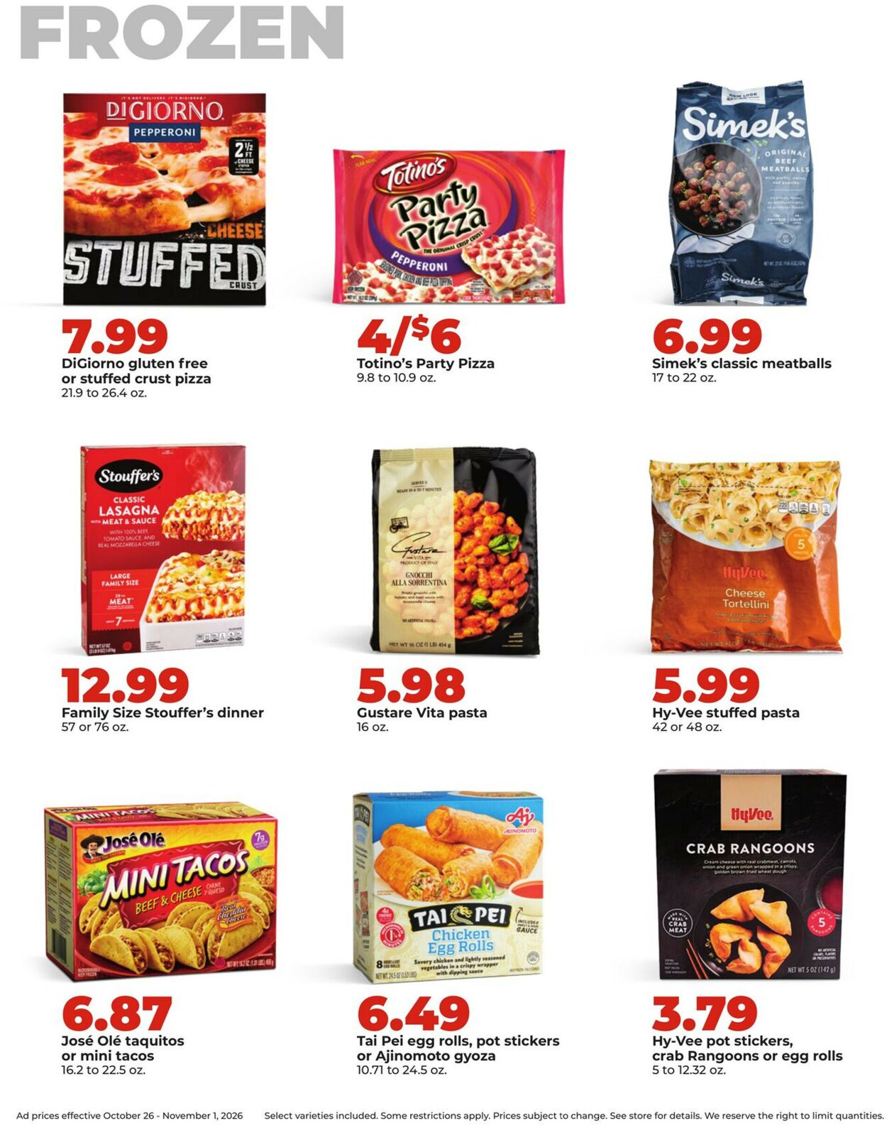 Catalogue HyVee from 10/26/2026