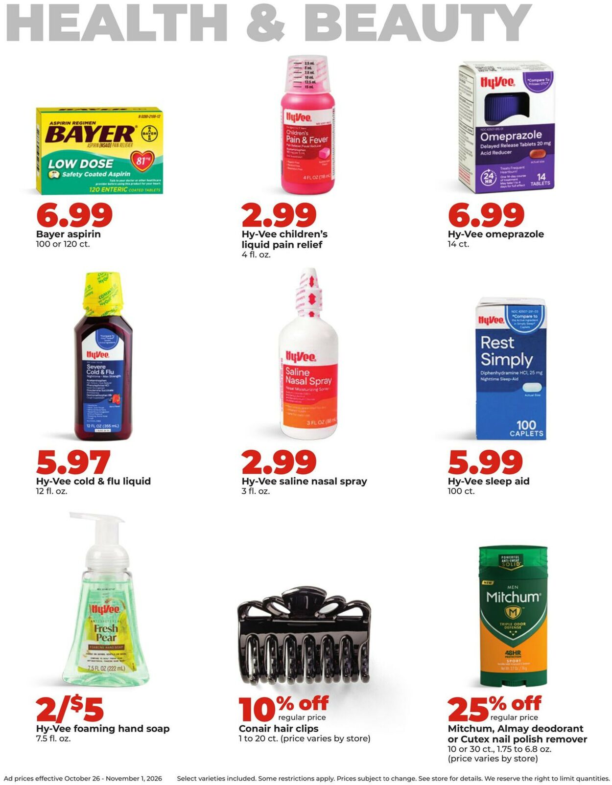 Catalogue HyVee from 10/26/2026