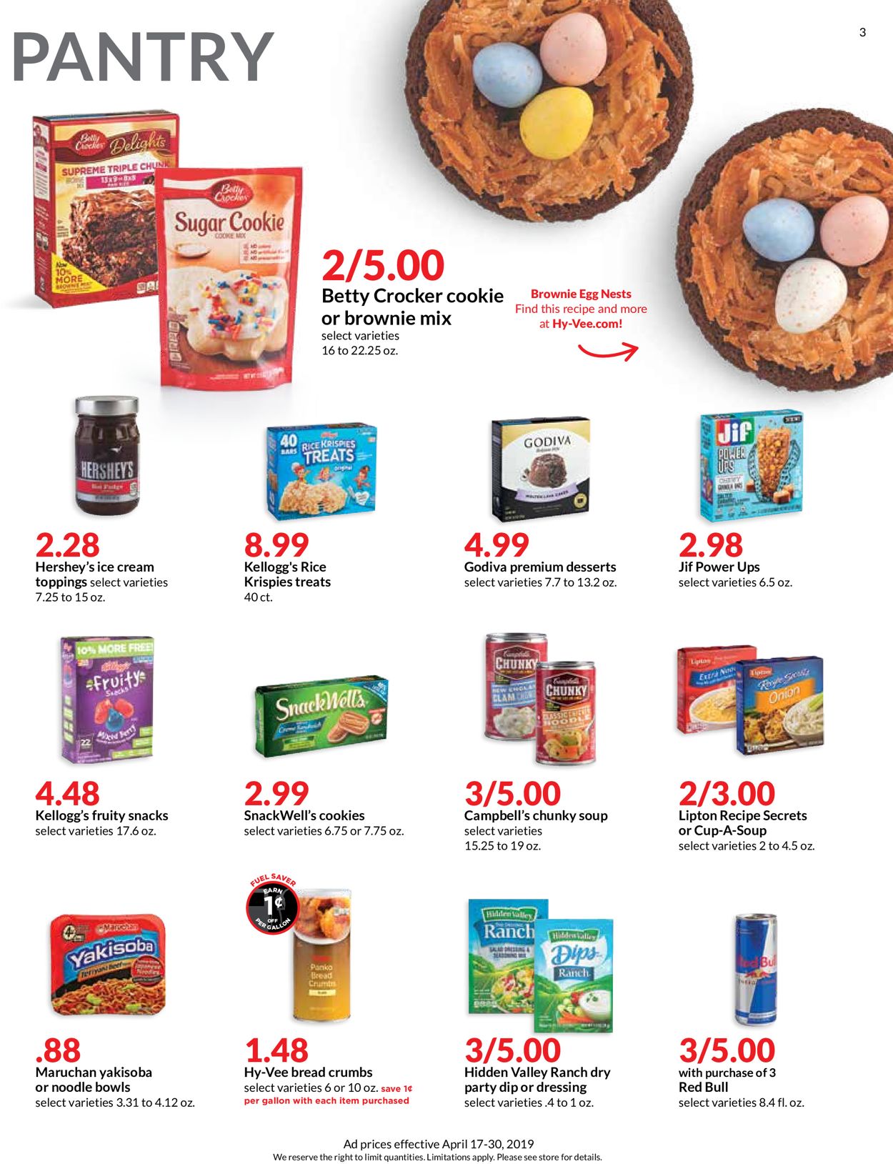 Catalogue HyVee from 04/17/2019