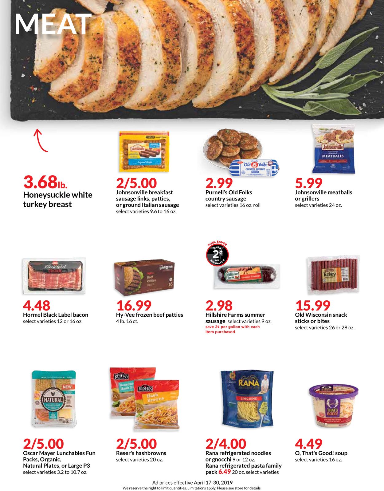 Catalogue HyVee from 04/17/2019