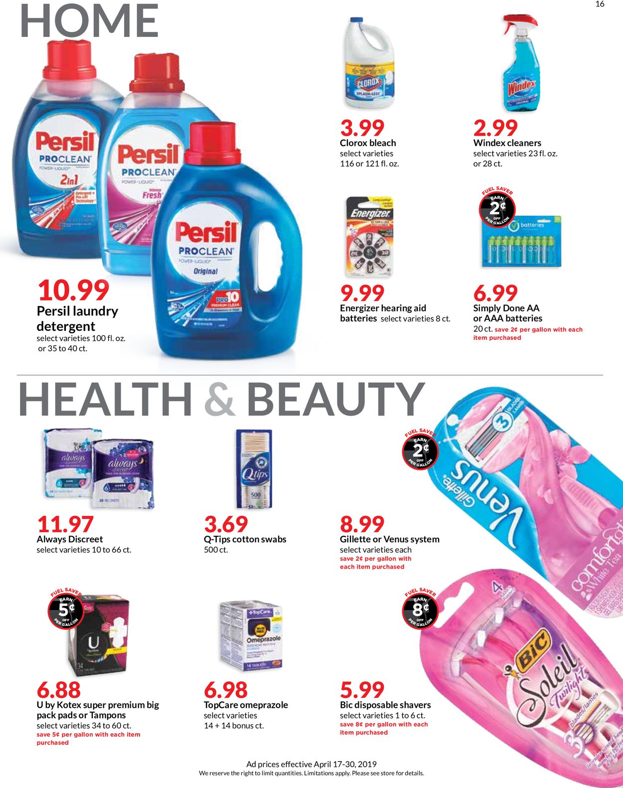 Catalogue HyVee from 04/17/2019