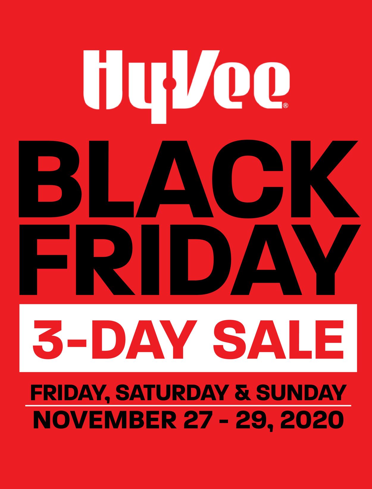 Catalogue HyVee Black Friday 2020 from 11/27/2020