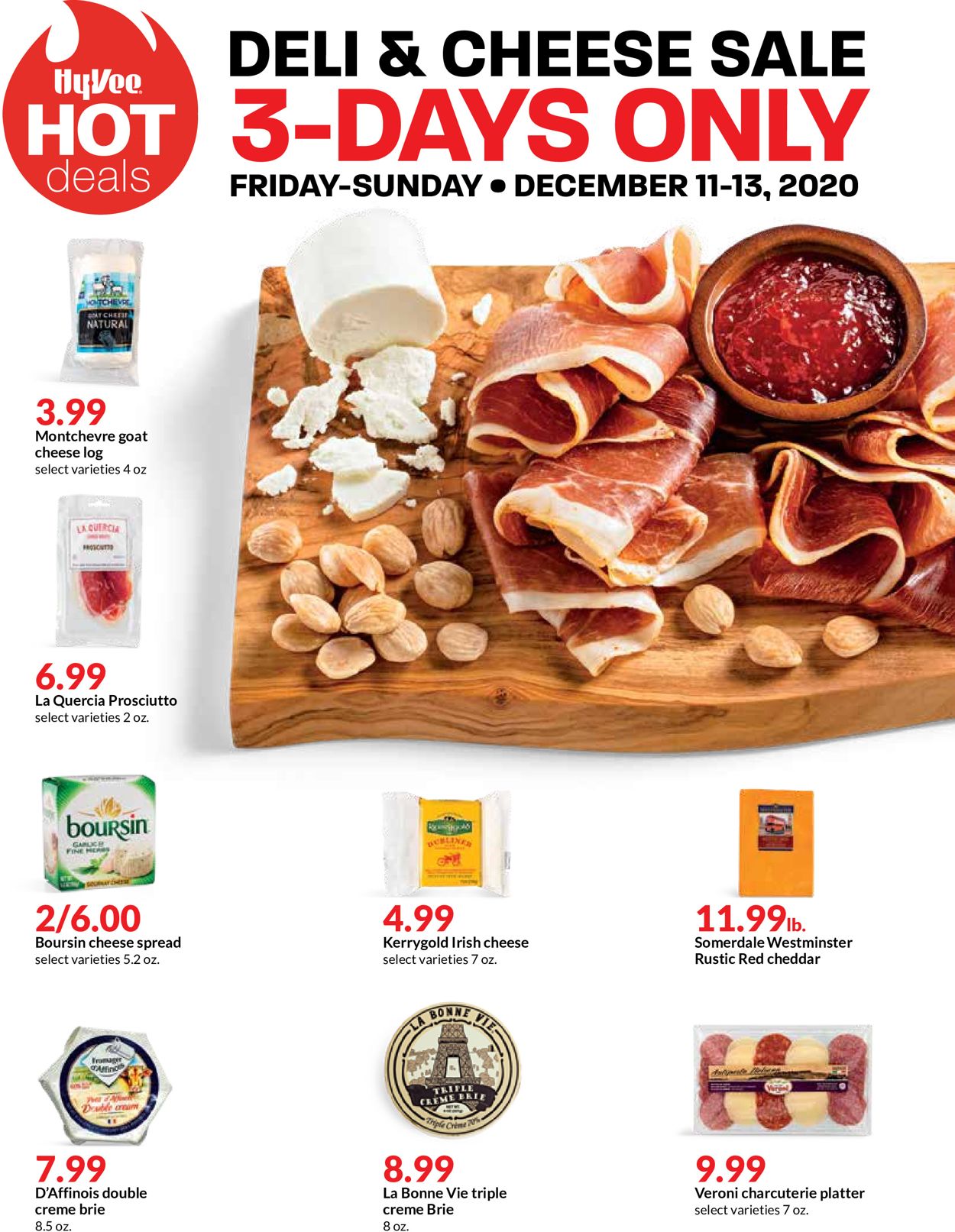 Catalogue HyVee Deli & Cheese Sale 2020 from 12/11/2020