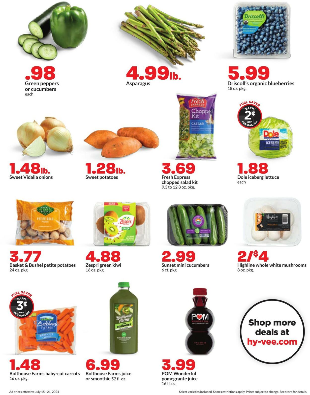 Catalogue HyVee from 07/15/2024