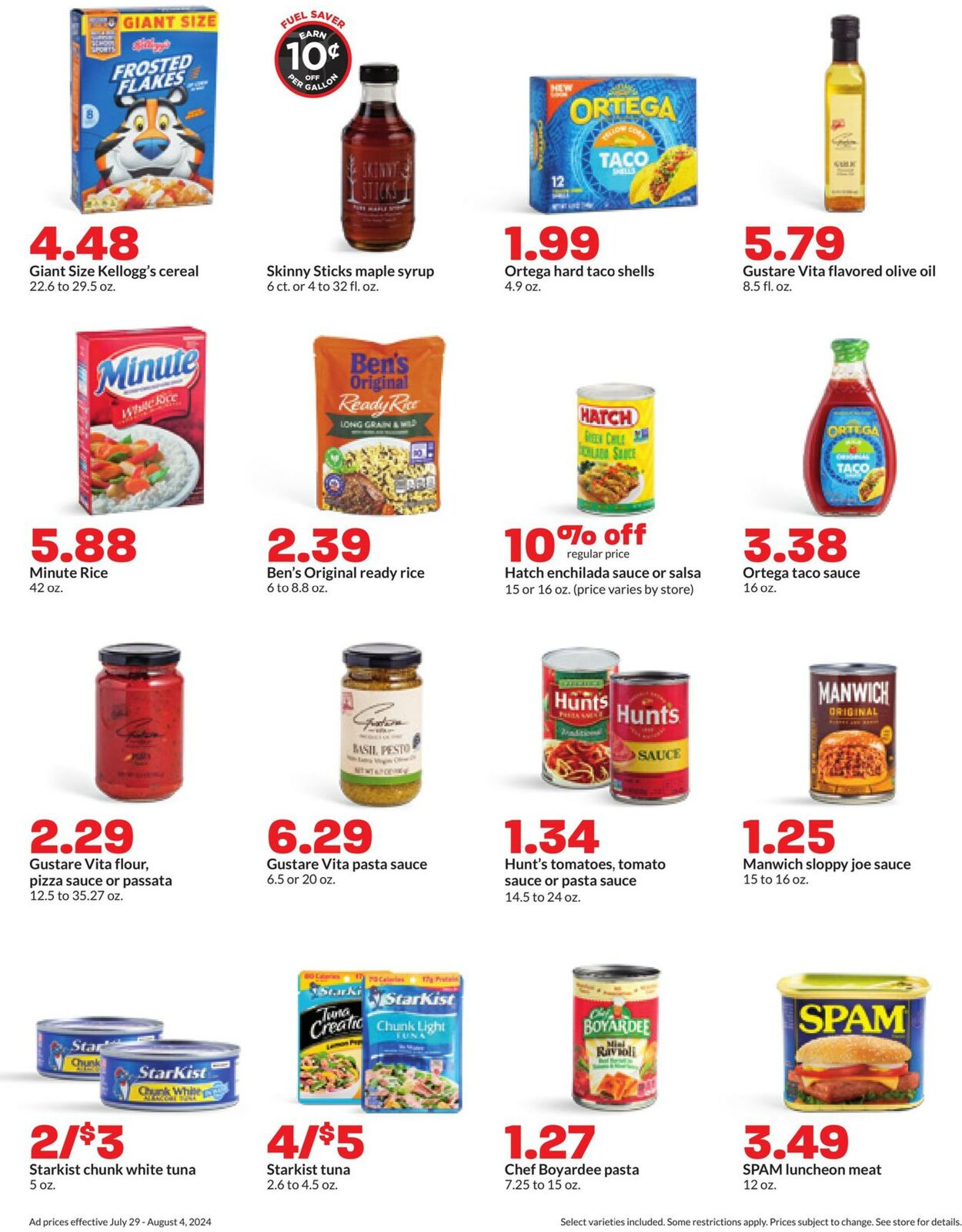 Catalogue HyVee from 07/29/2024