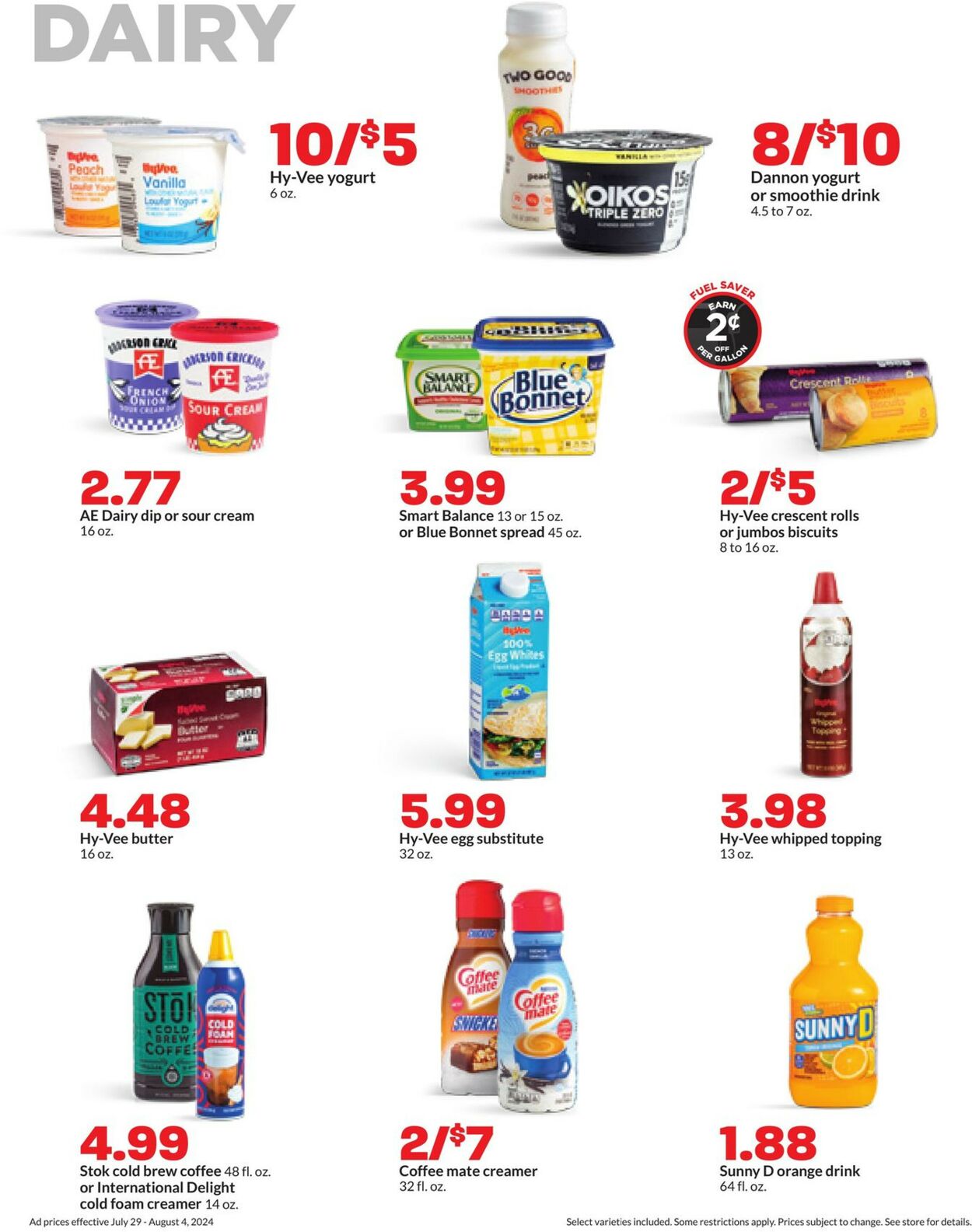 Catalogue HyVee from 07/29/2024