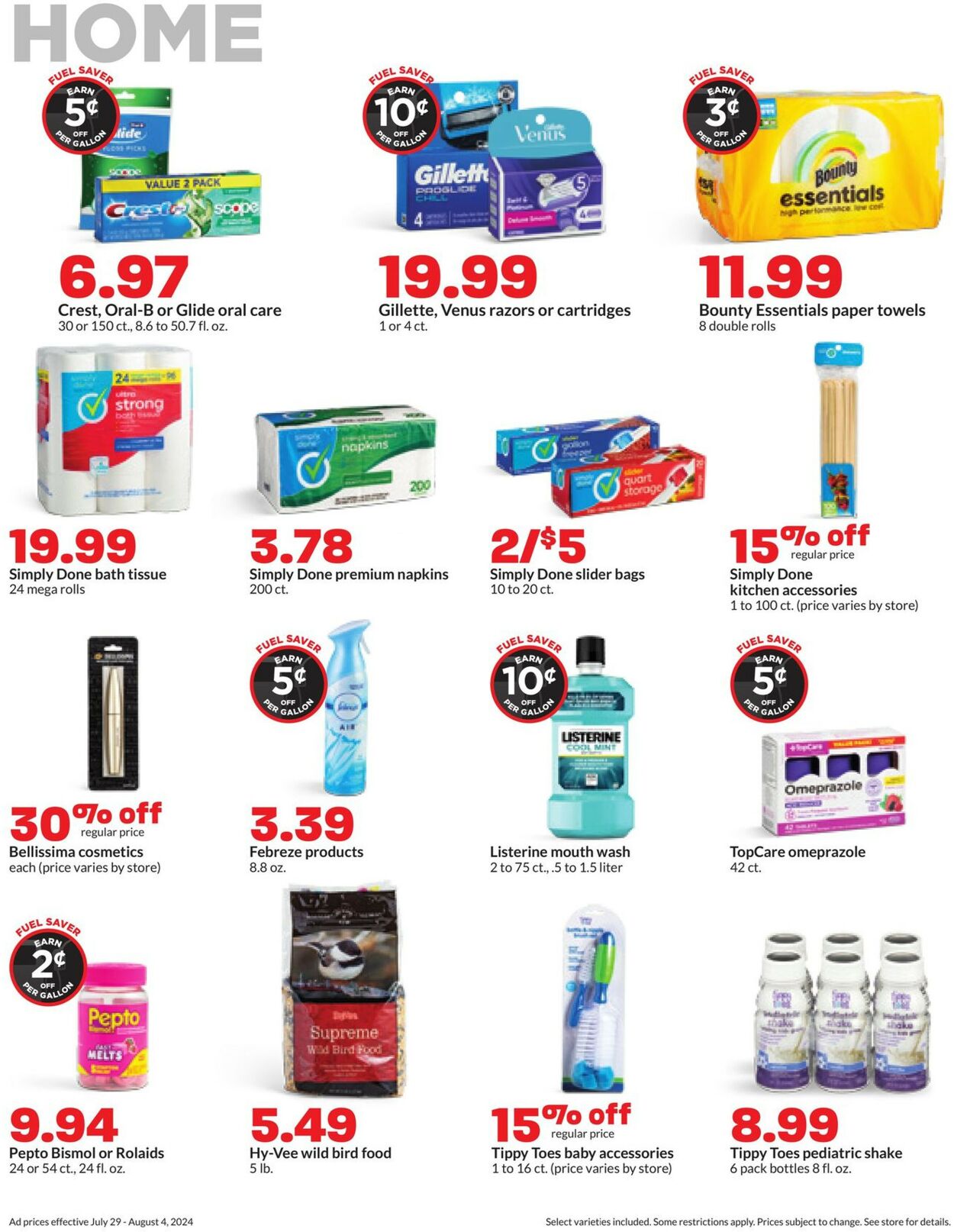 Catalogue HyVee from 07/29/2024