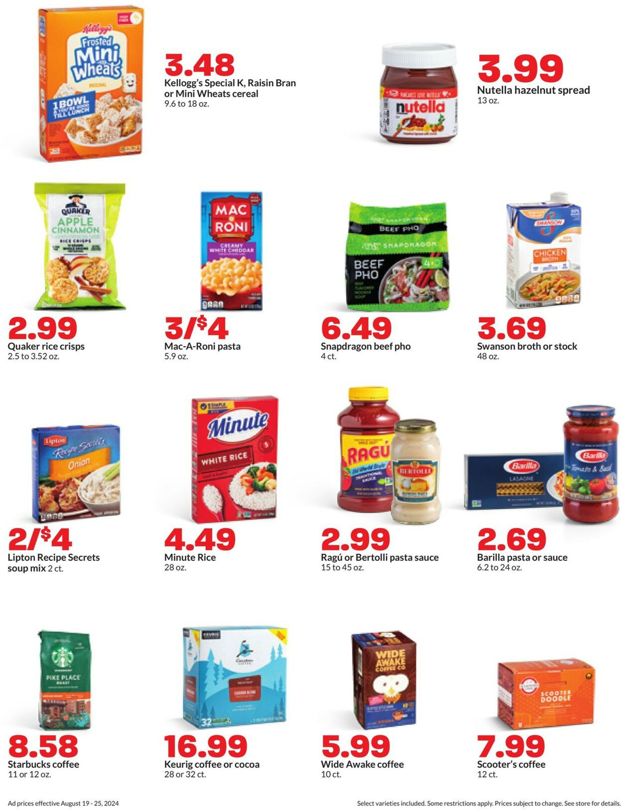 Catalogue HyVee from 08/19/2024