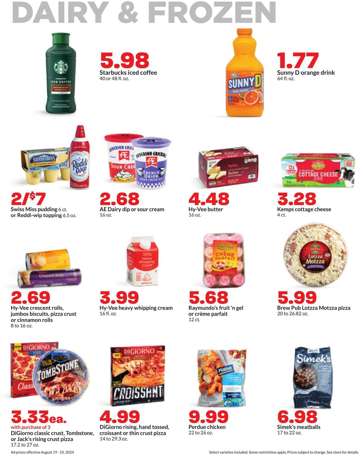 Catalogue HyVee from 08/19/2024