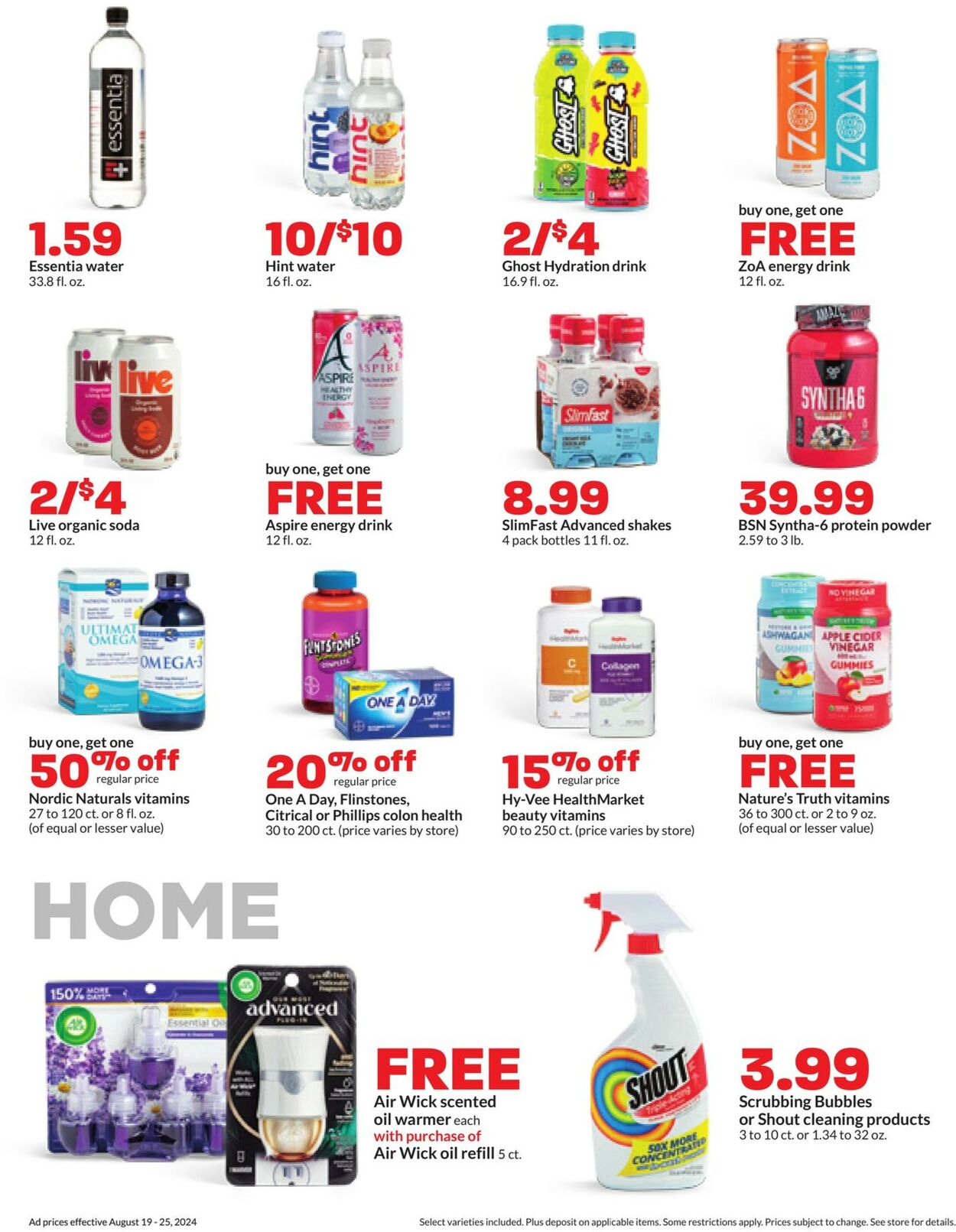 Catalogue HyVee from 08/19/2024