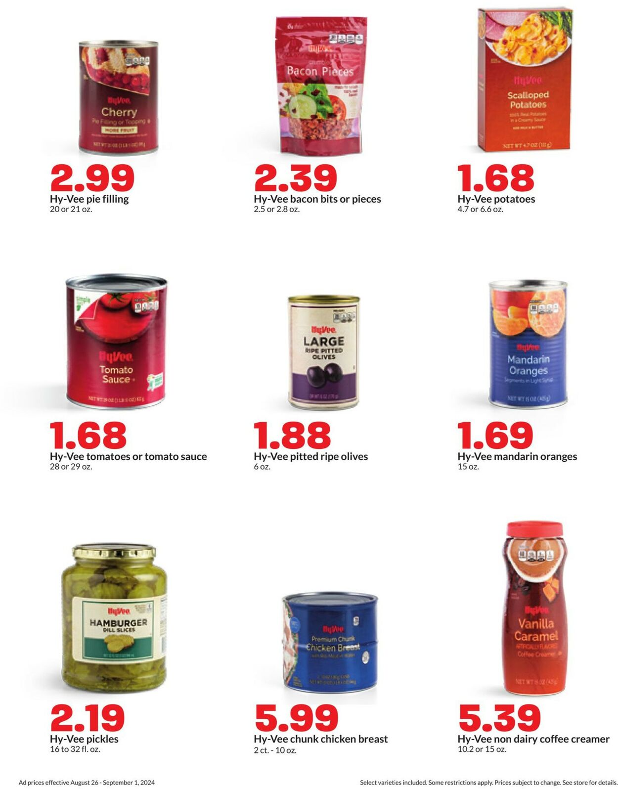 Catalogue HyVee from 08/26/2024