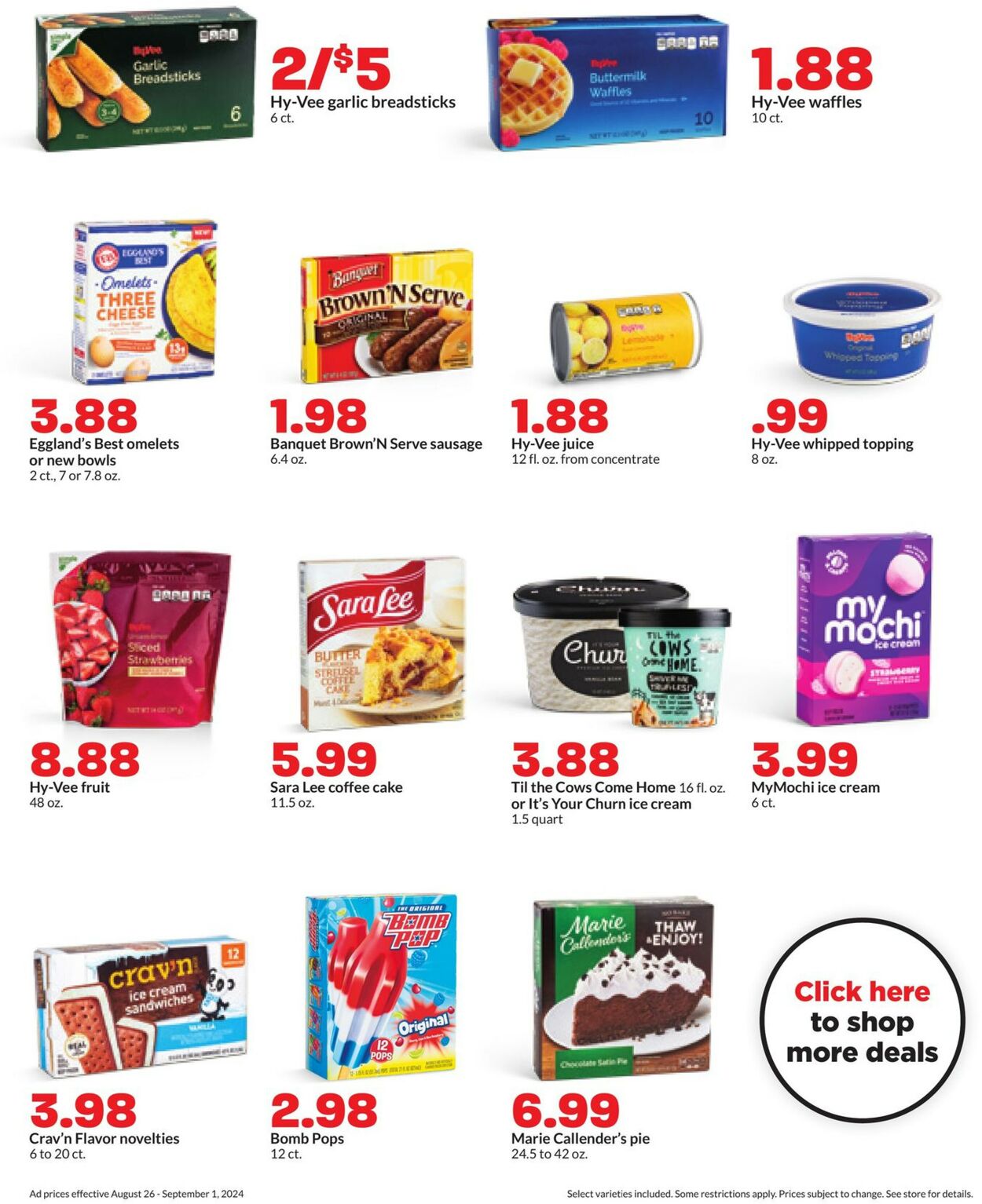 Catalogue HyVee from 08/26/2024