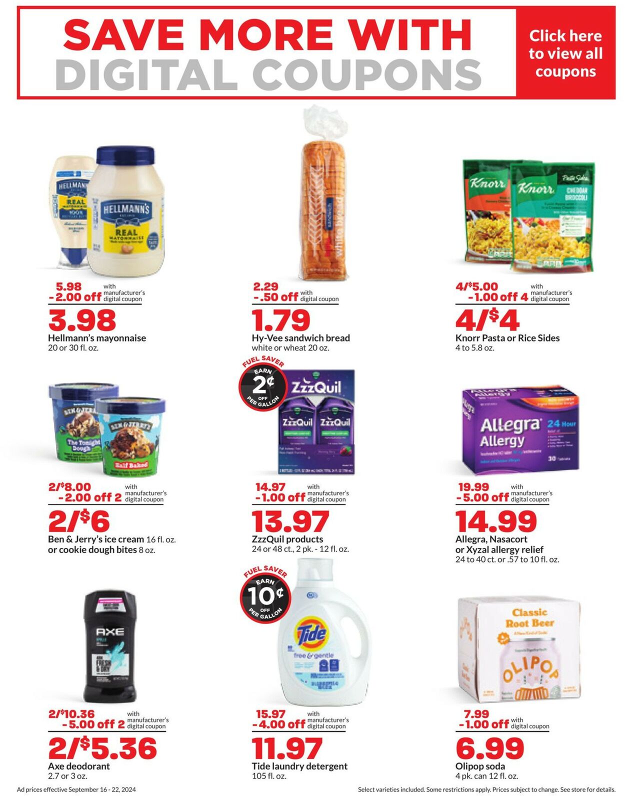 Catalogue HyVee from 09/16/2024