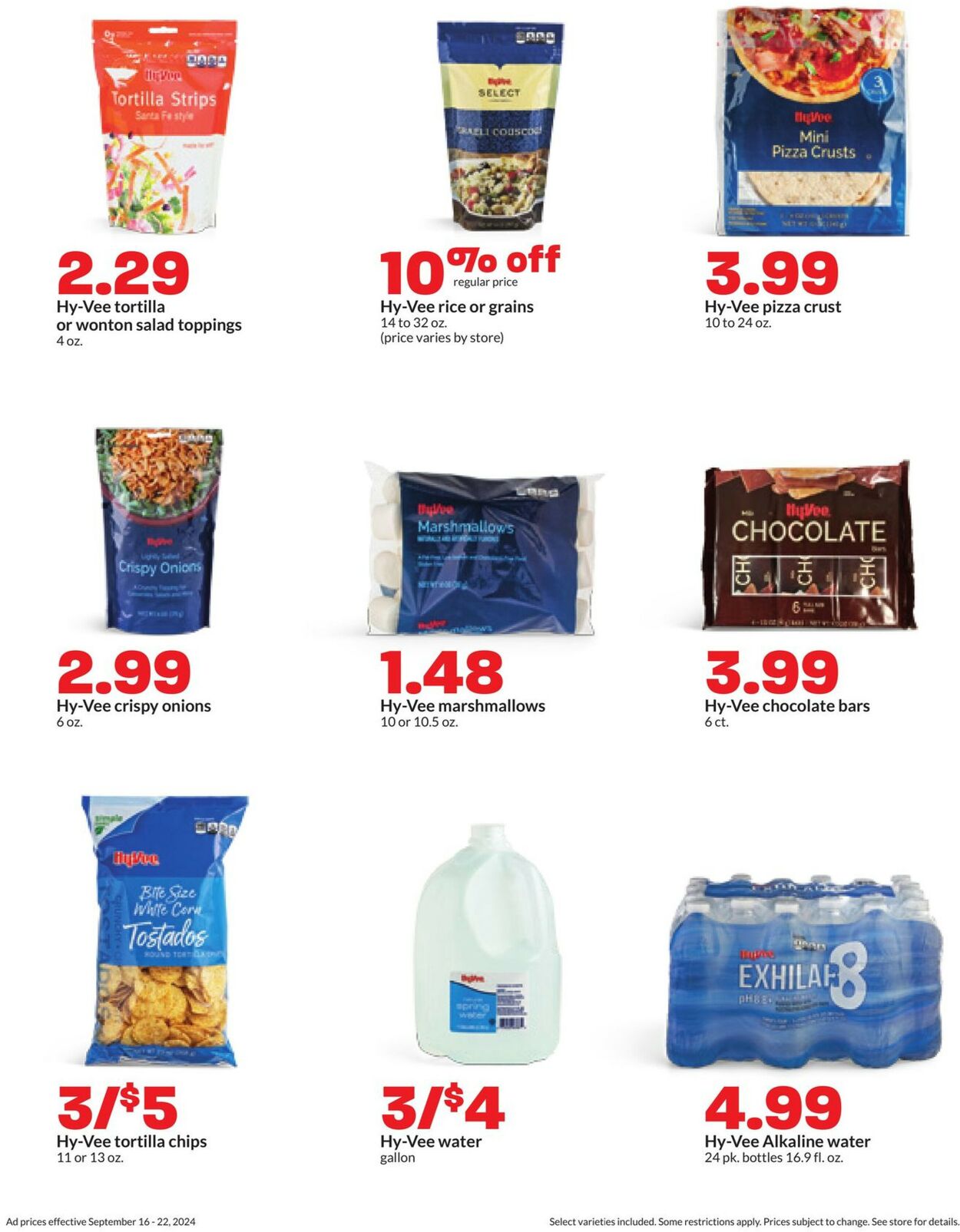 Catalogue HyVee from 09/16/2024