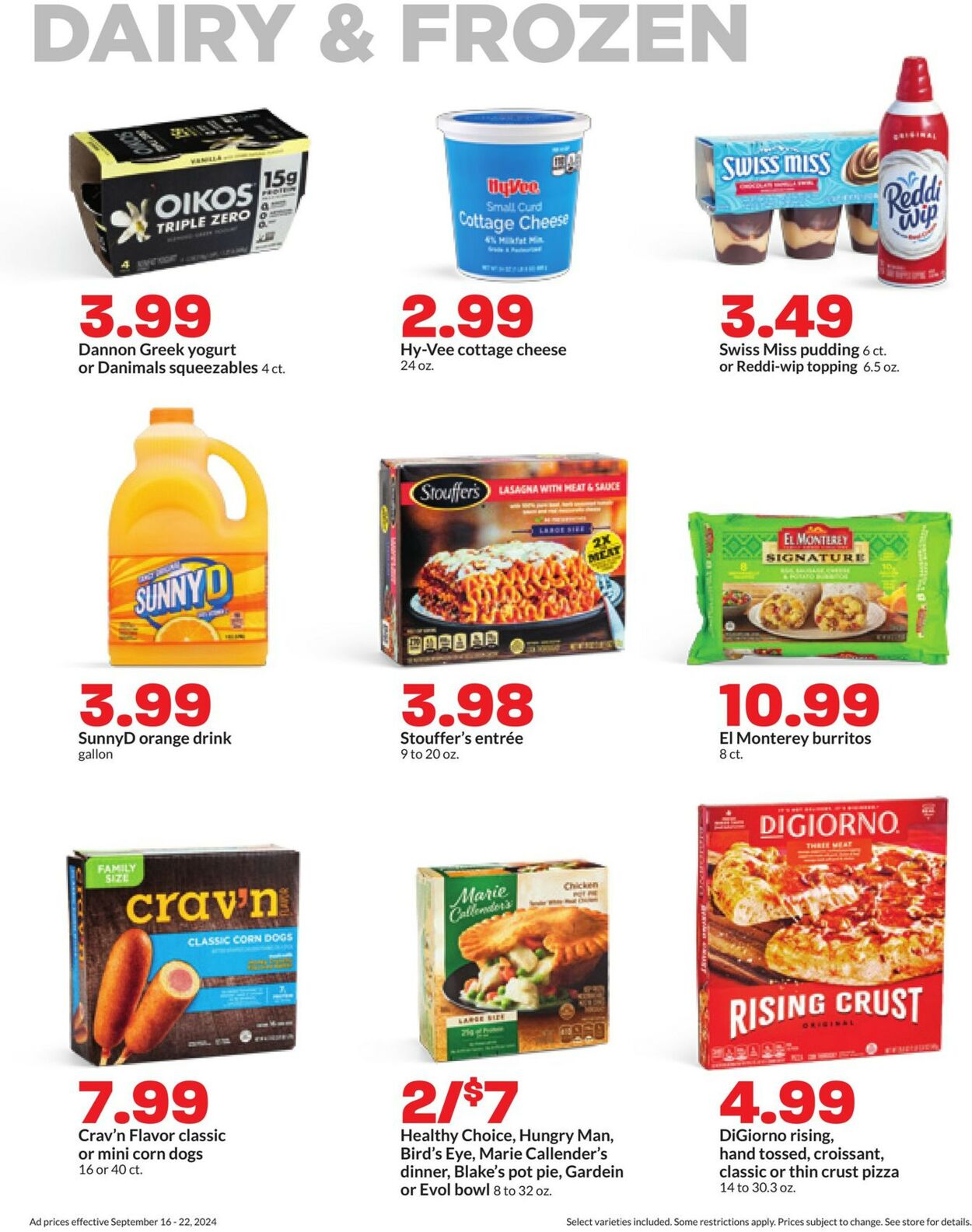 Catalogue HyVee from 09/16/2024