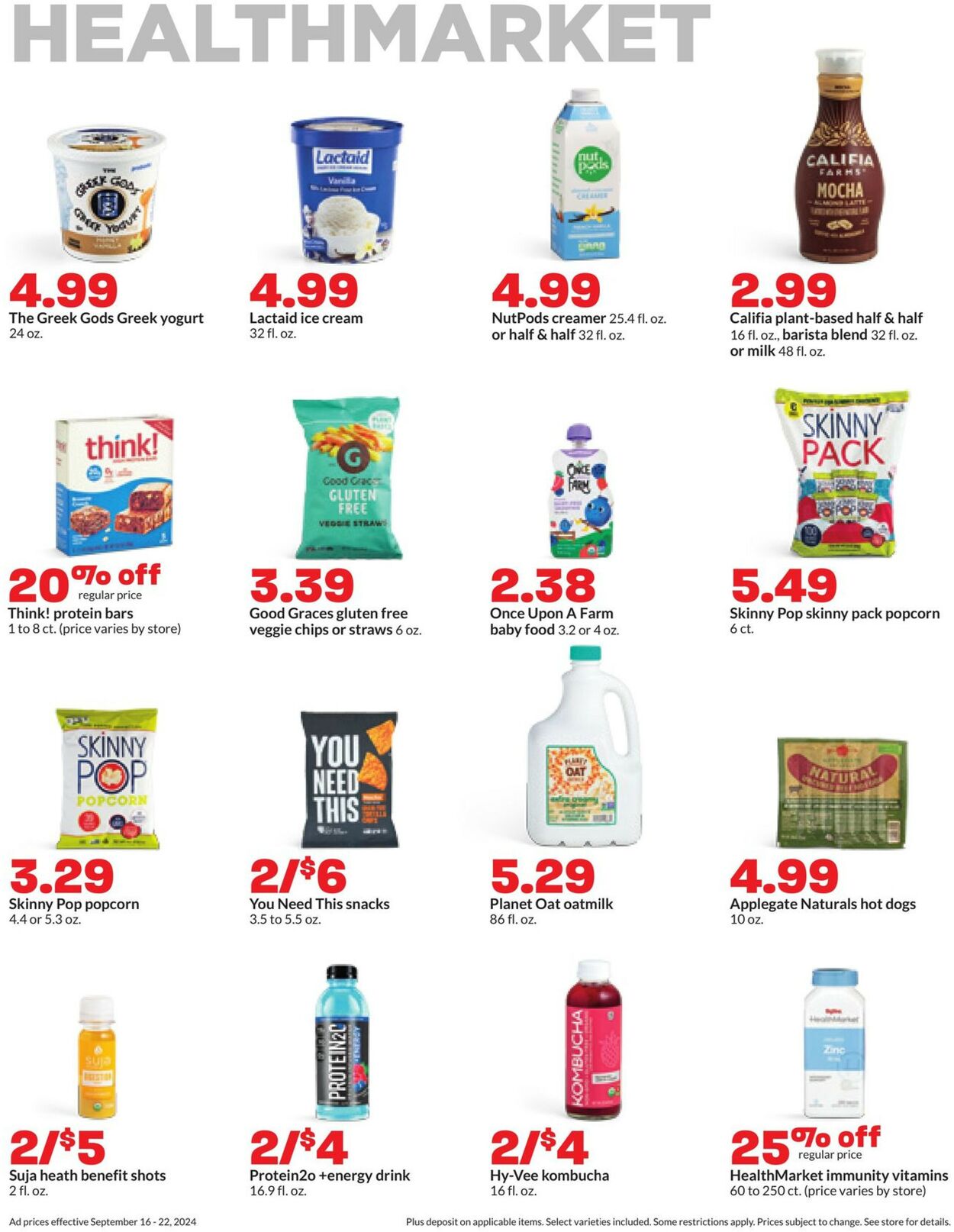 Catalogue HyVee from 09/16/2024