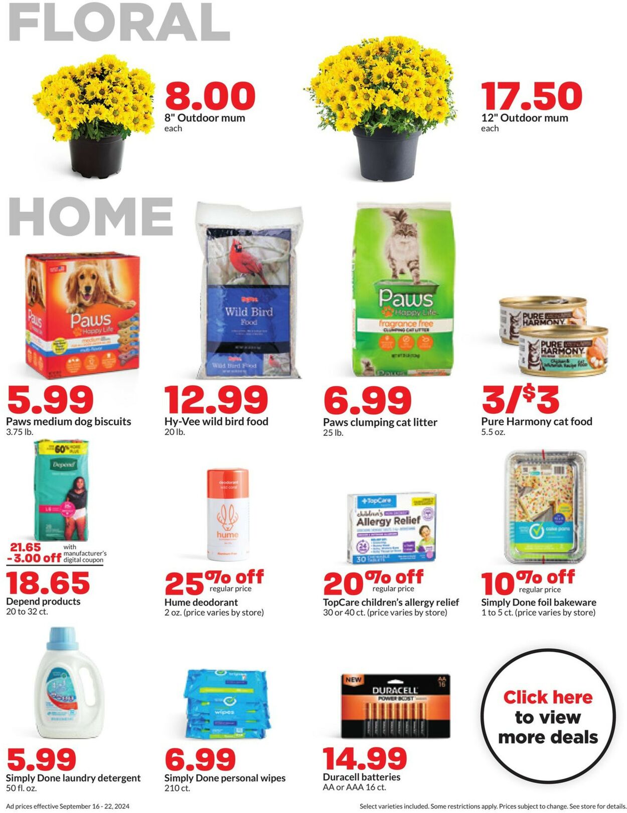 Catalogue HyVee from 09/16/2024