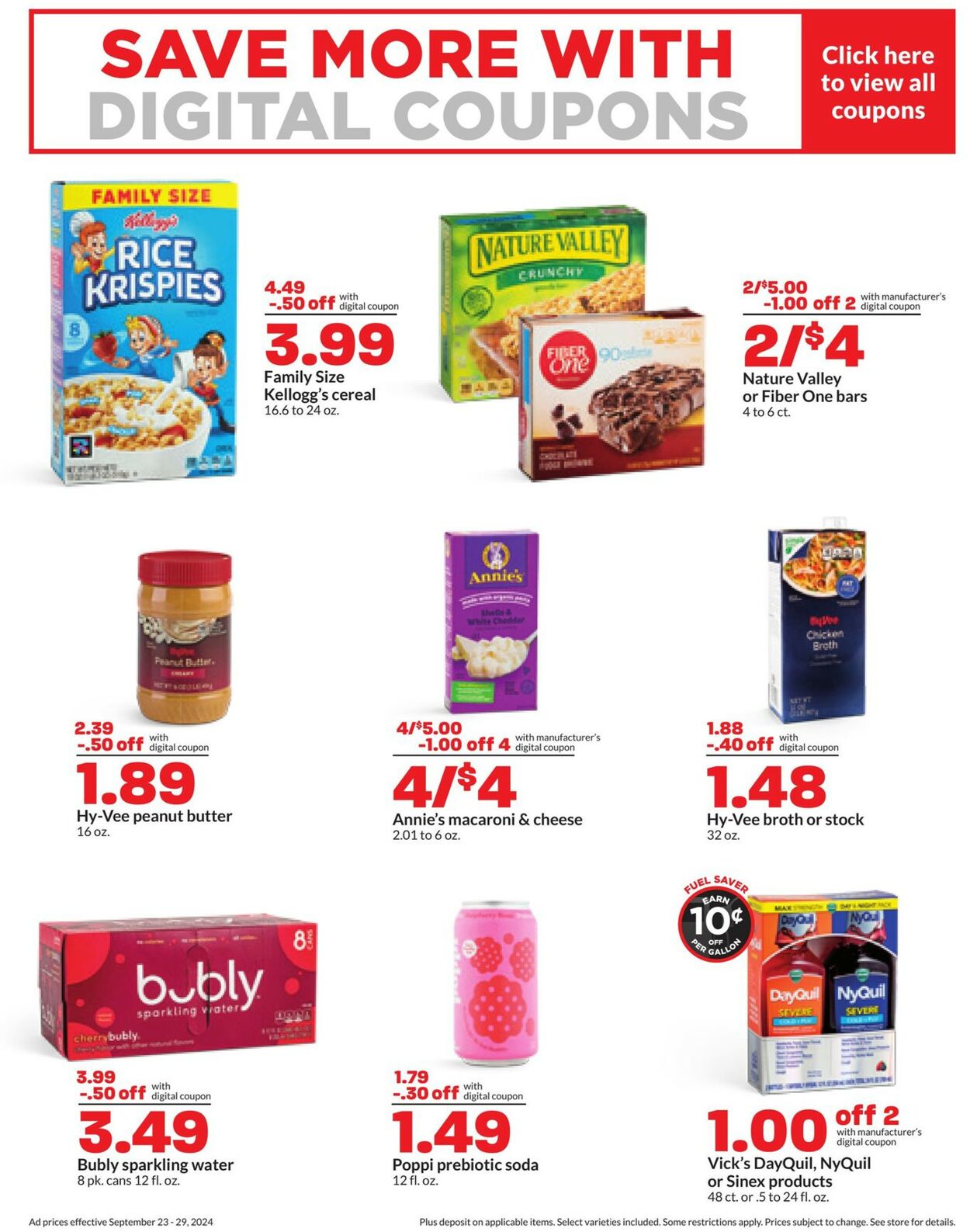 Catalogue HyVee from 09/23/2024