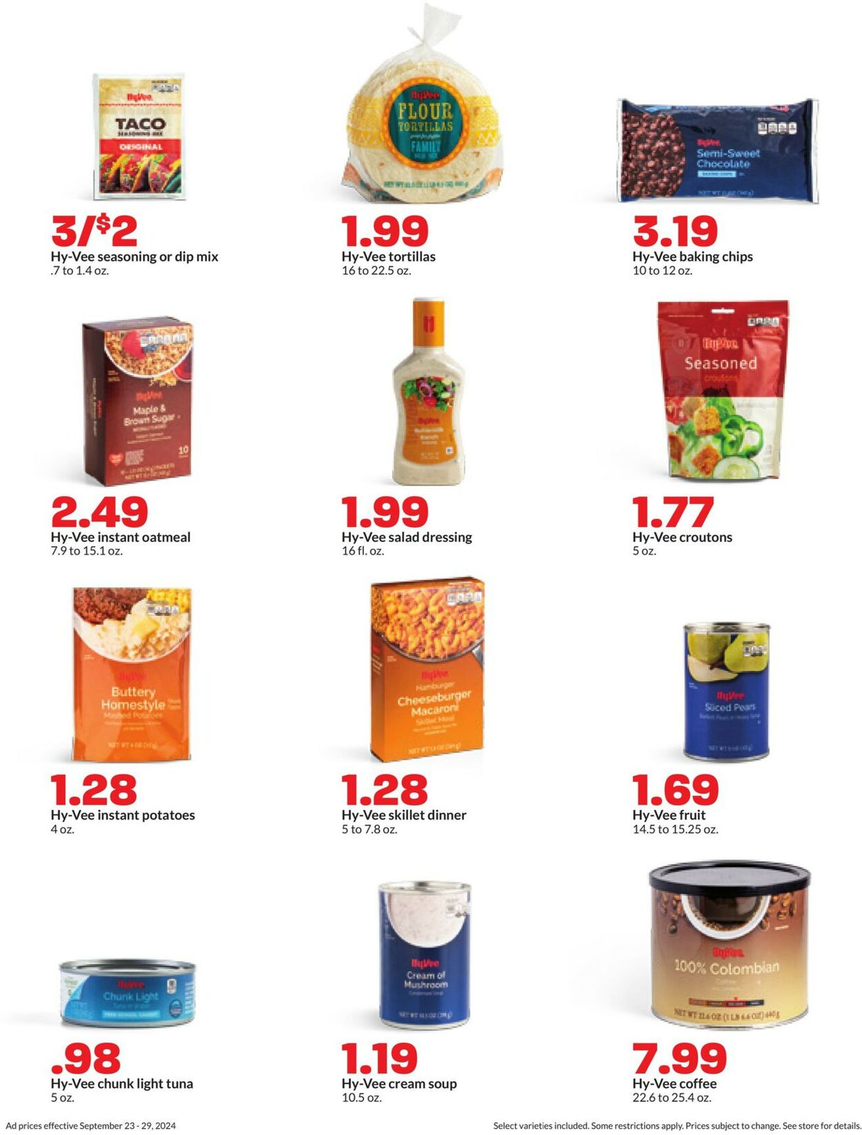 Catalogue HyVee from 09/23/2024