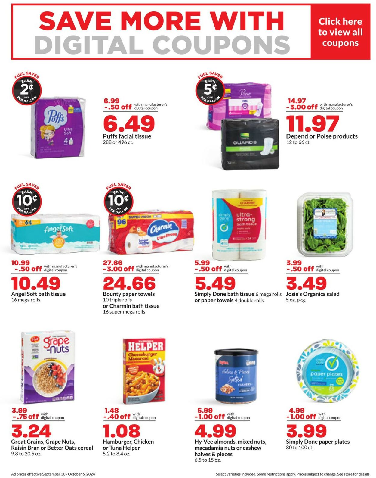 Catalogue HyVee from 09/30/2024