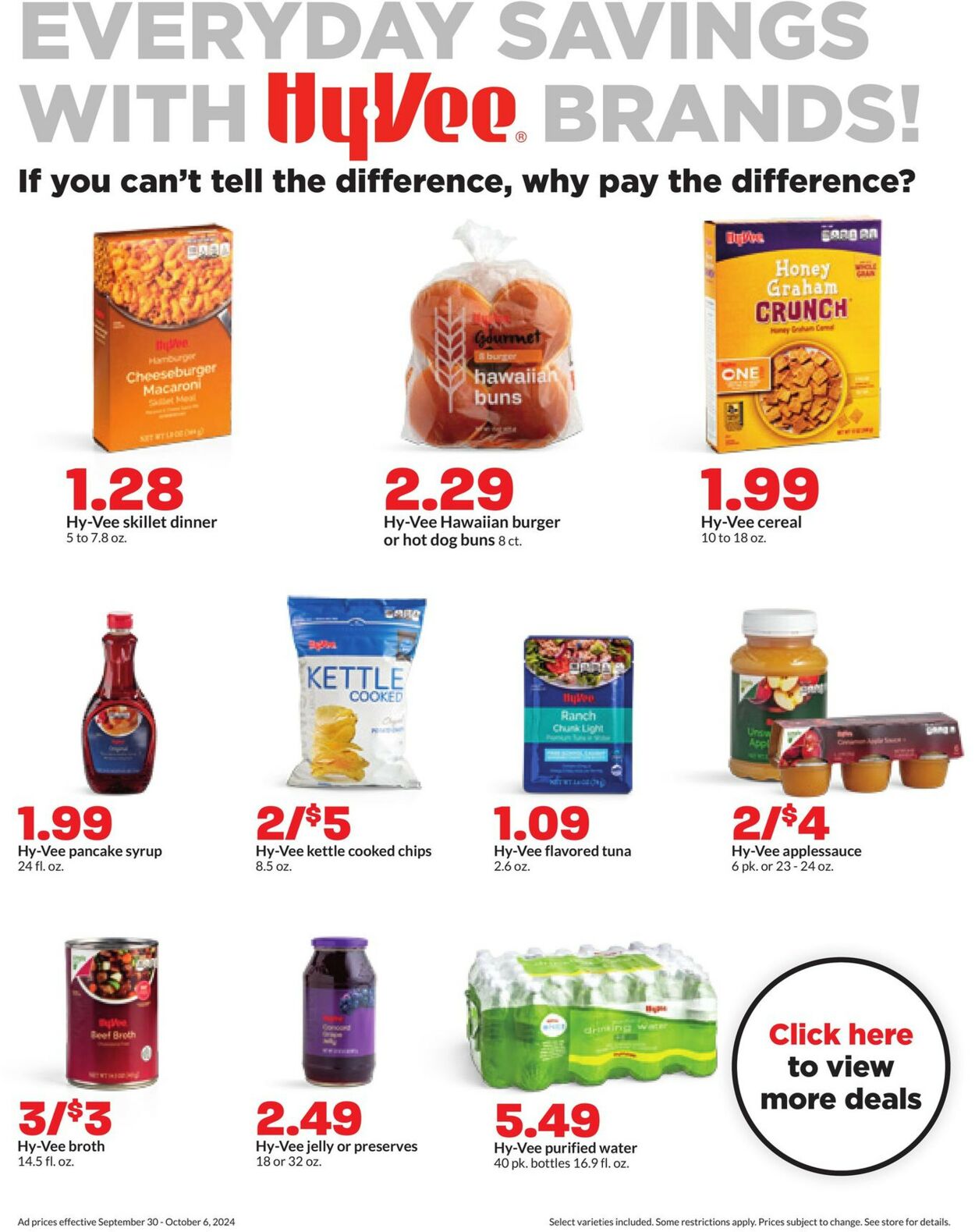 Catalogue HyVee from 09/30/2024